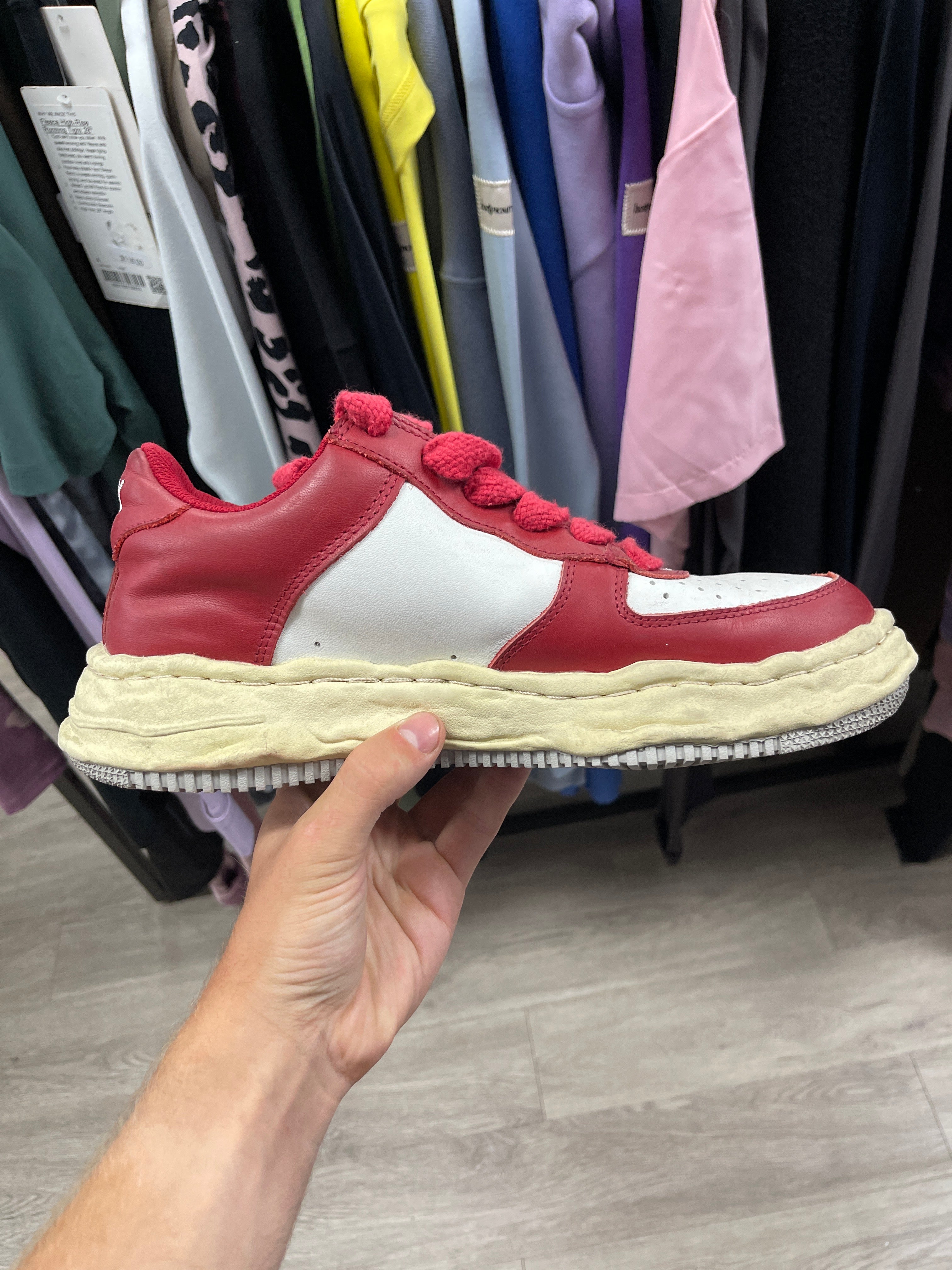 MMY Red White Cream Wayne Sneakers