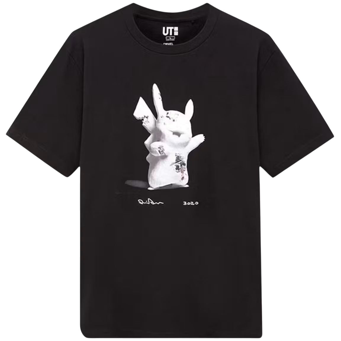 Uniqlo Daniel Aesham Pokemon Pikachu Black Tee