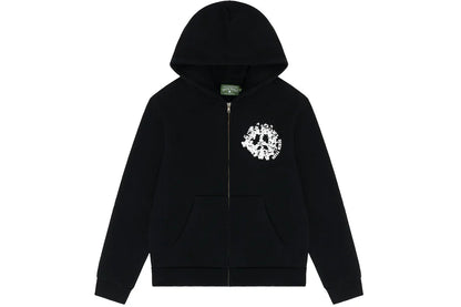 Denim Tears University Zip Up Black