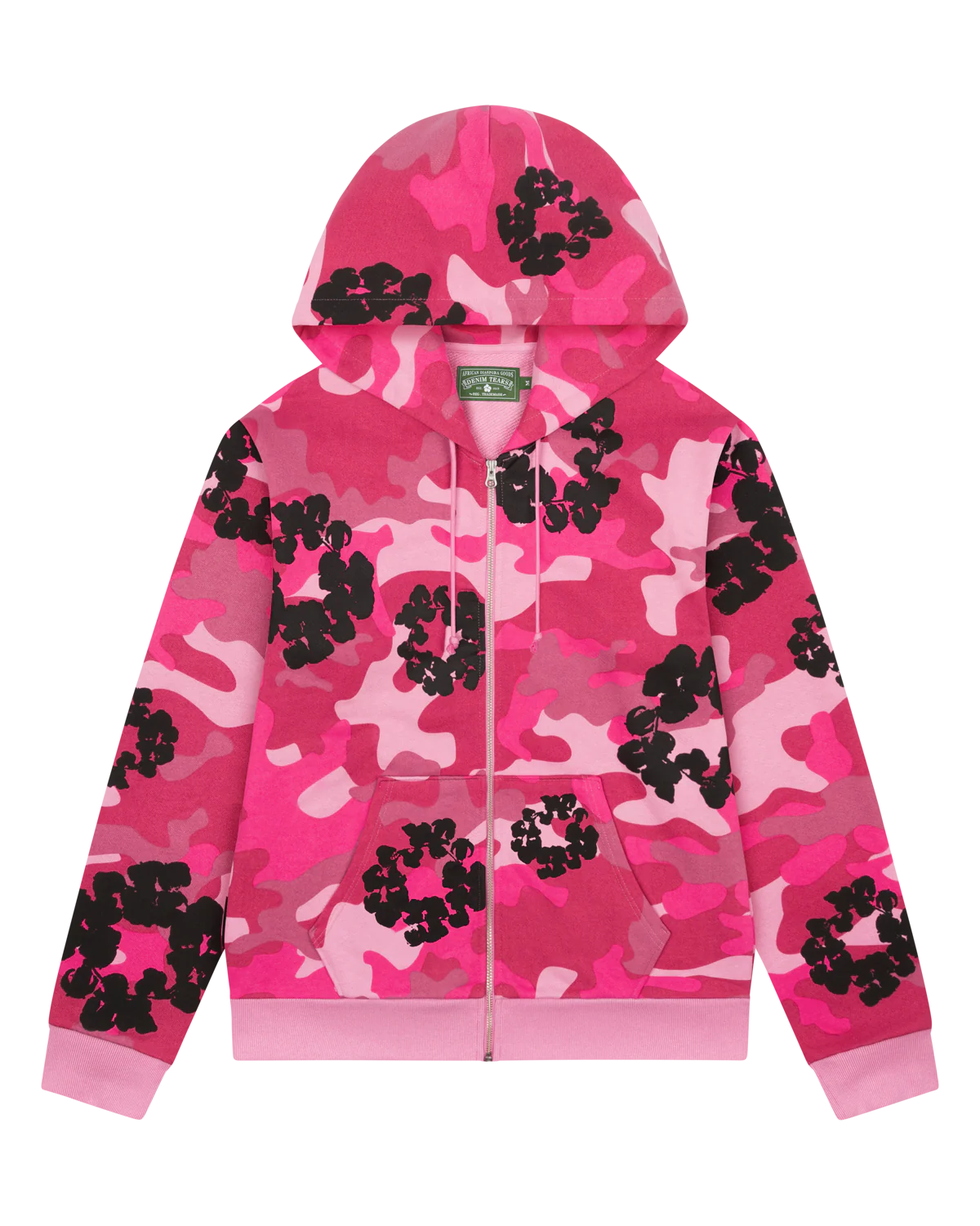 Denim Tears 'Camo Wreath' Pink Hoodie