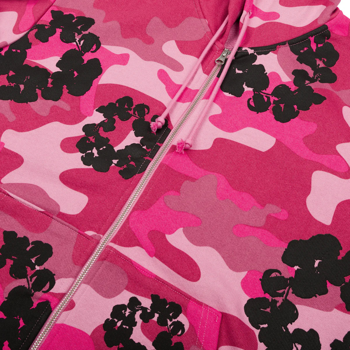 Denim Tears 'Camo Wreath' Pink Hoodie