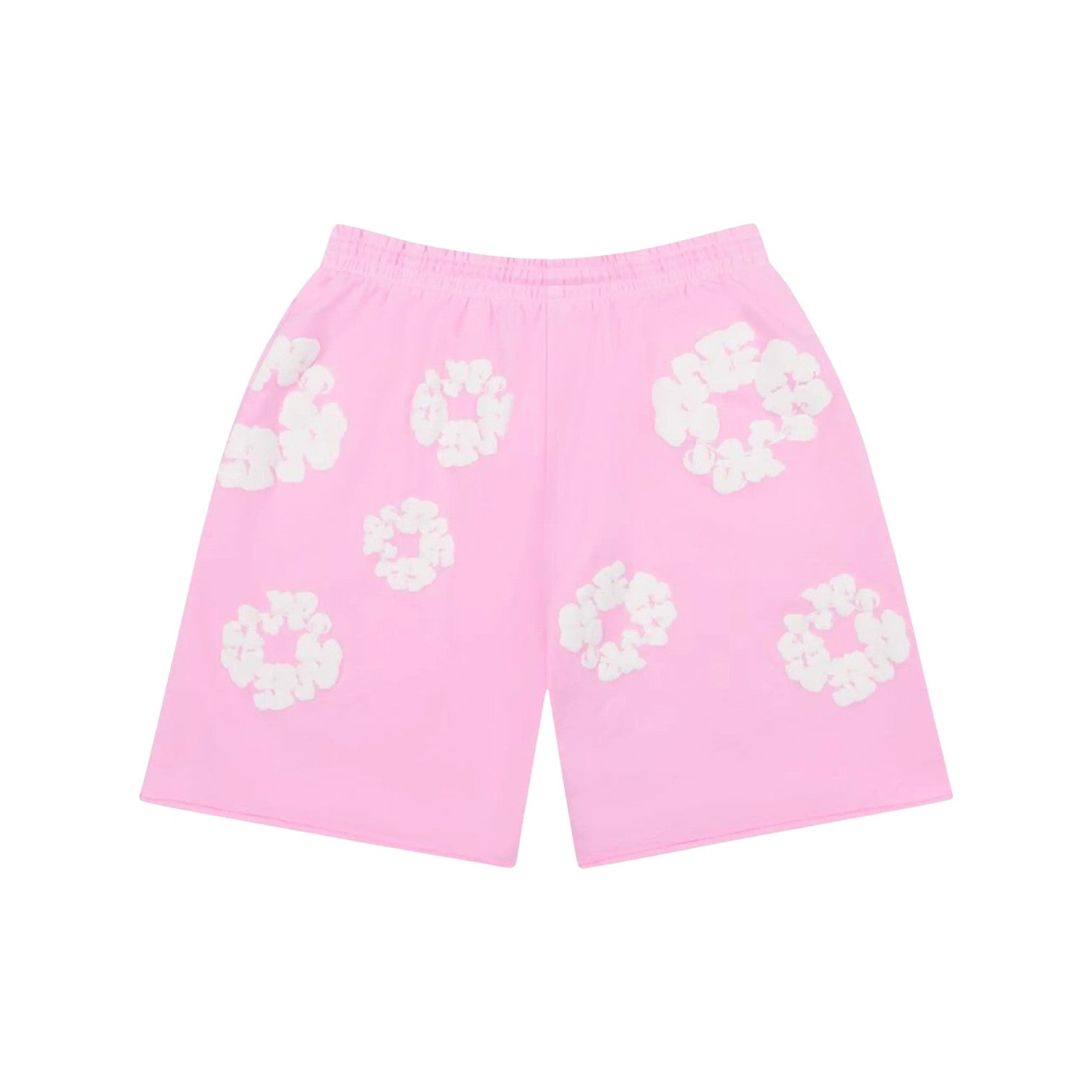 Denim Tears 'Wreath' Pink & White Shorts