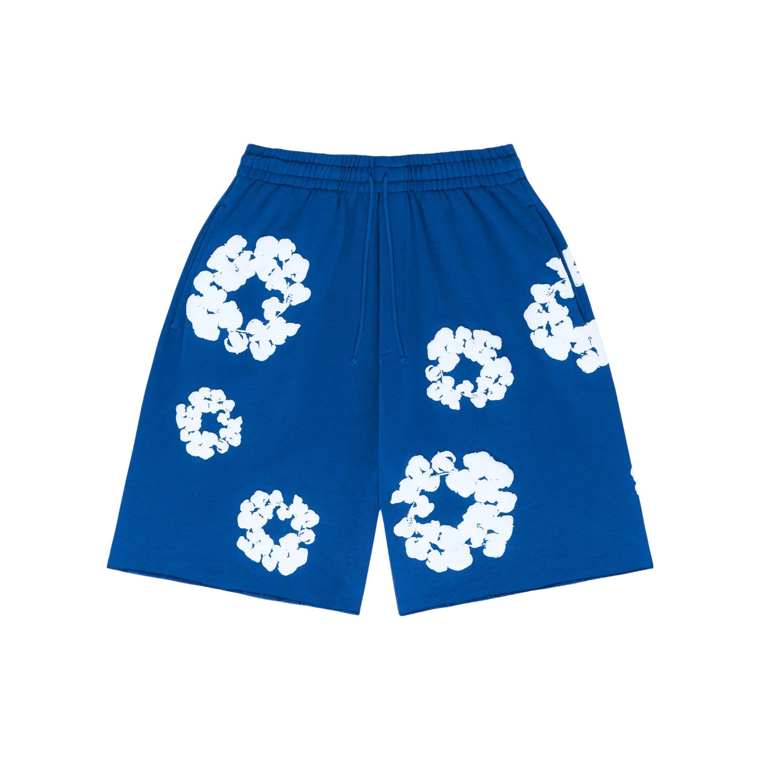 Denim Tears 'Wreath' Royal Blue & White Shorts