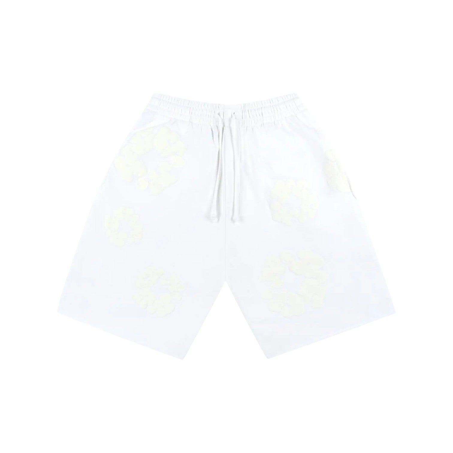 Denim Tears 'Wreath' White Mono Shorts