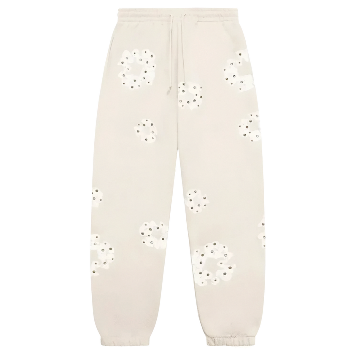 Denim Tears 'Cotton Wreath' Cream Rhinestone Sweats