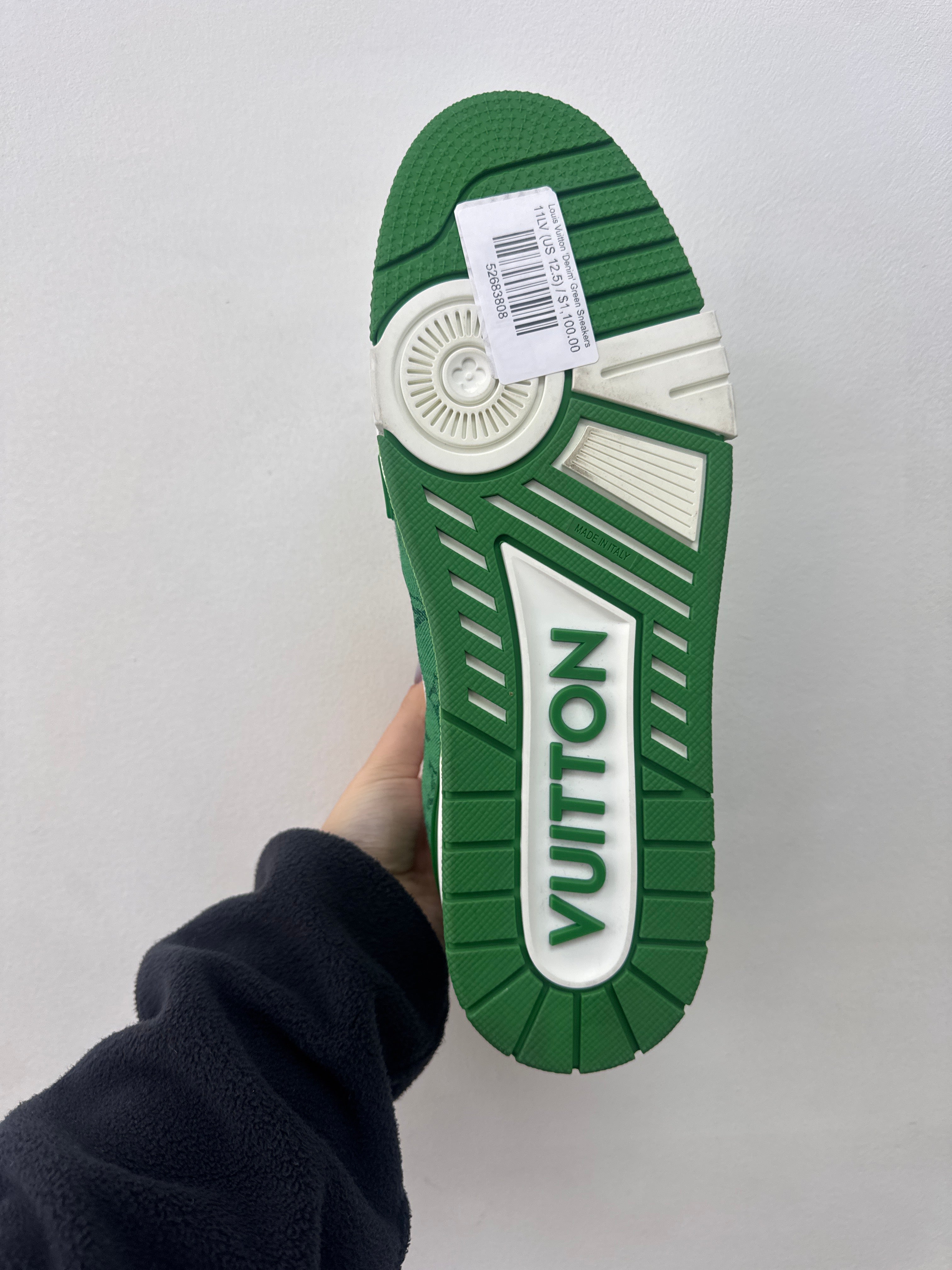 Louis Vuitton 'Denim' Green Sneakers