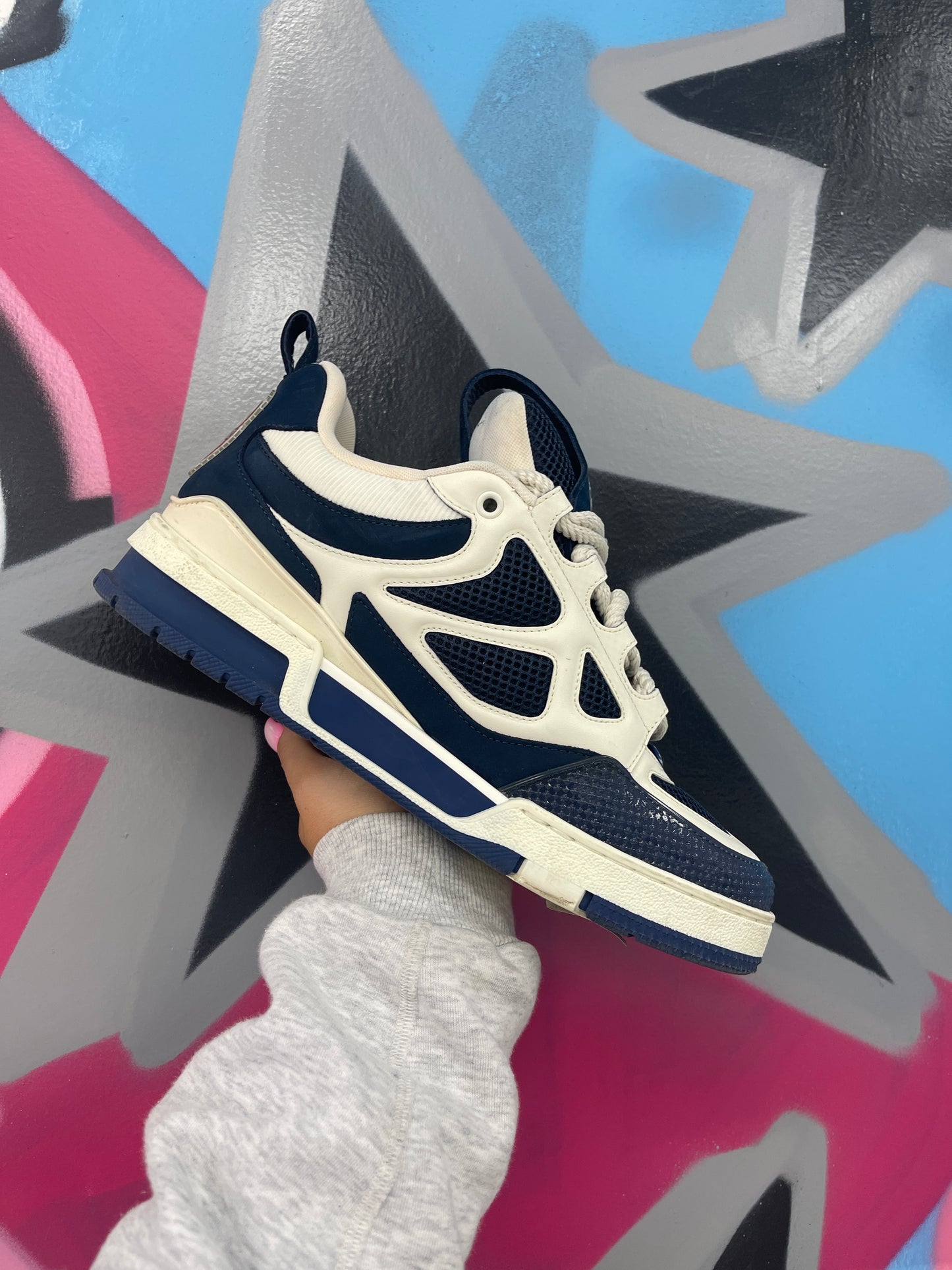 LV Navy Skate  Used US8.5 With Box