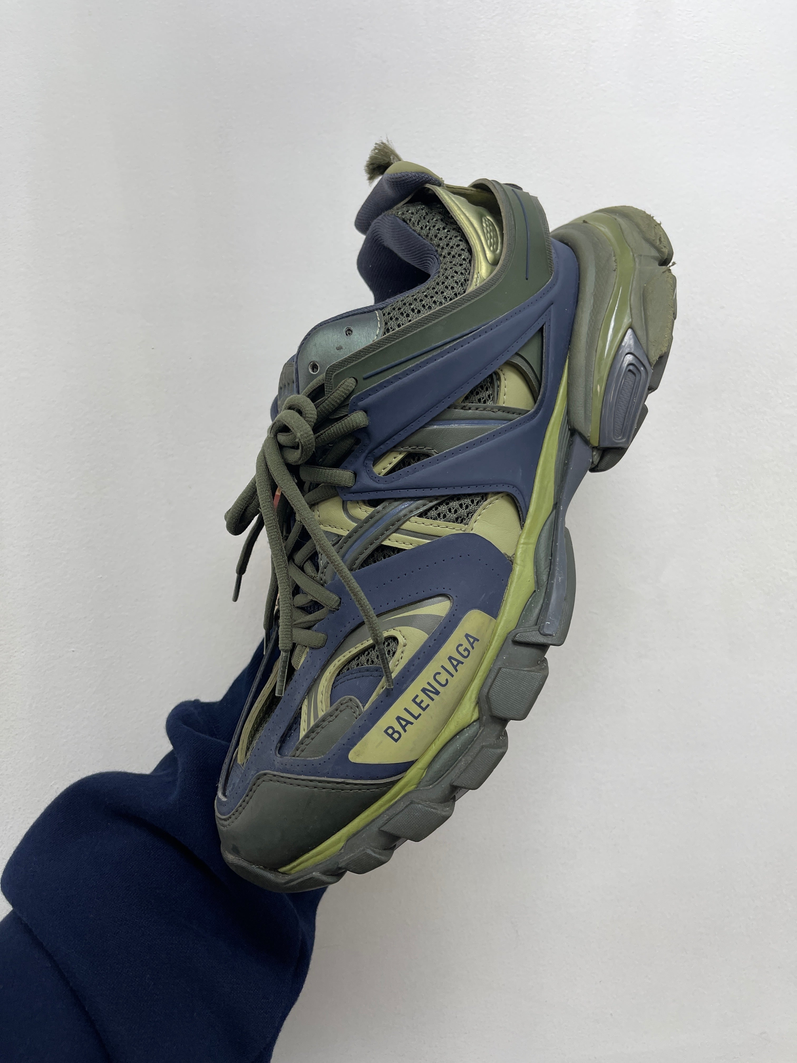 Balenciaga Track Olive Navy Sneakers