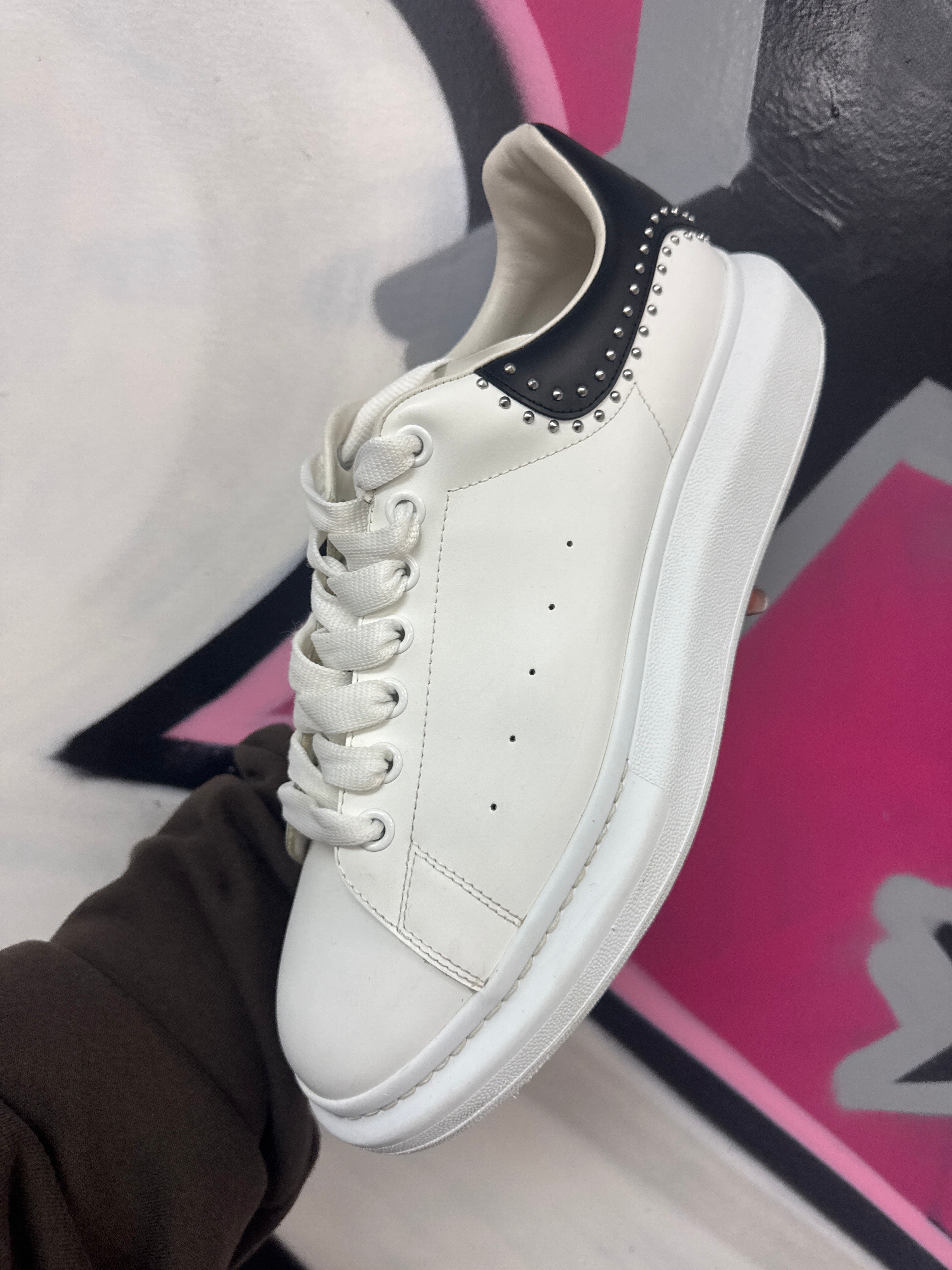Alexander mcqueen White Black Studded Sneakers