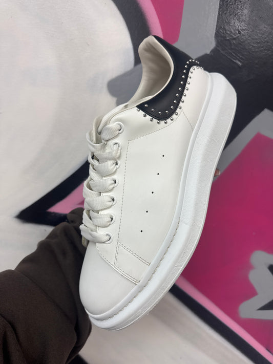 Alexander mcqueen White Black Studded Sneakers