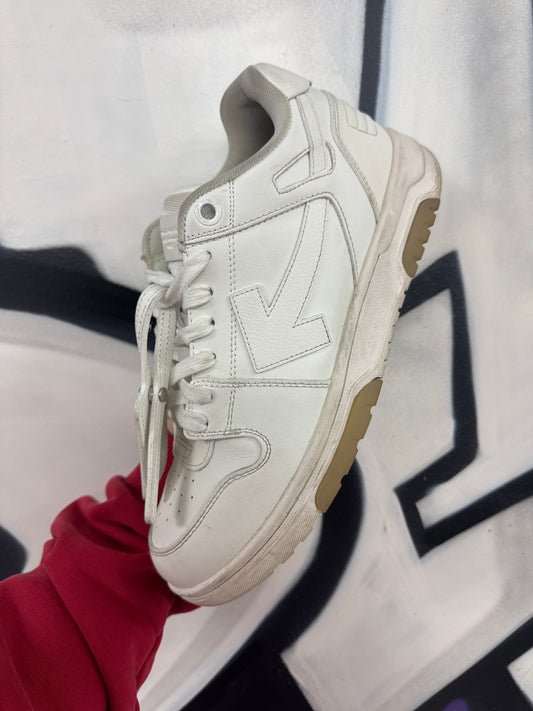 Off White Out Of Office White Sneakers Used No Box