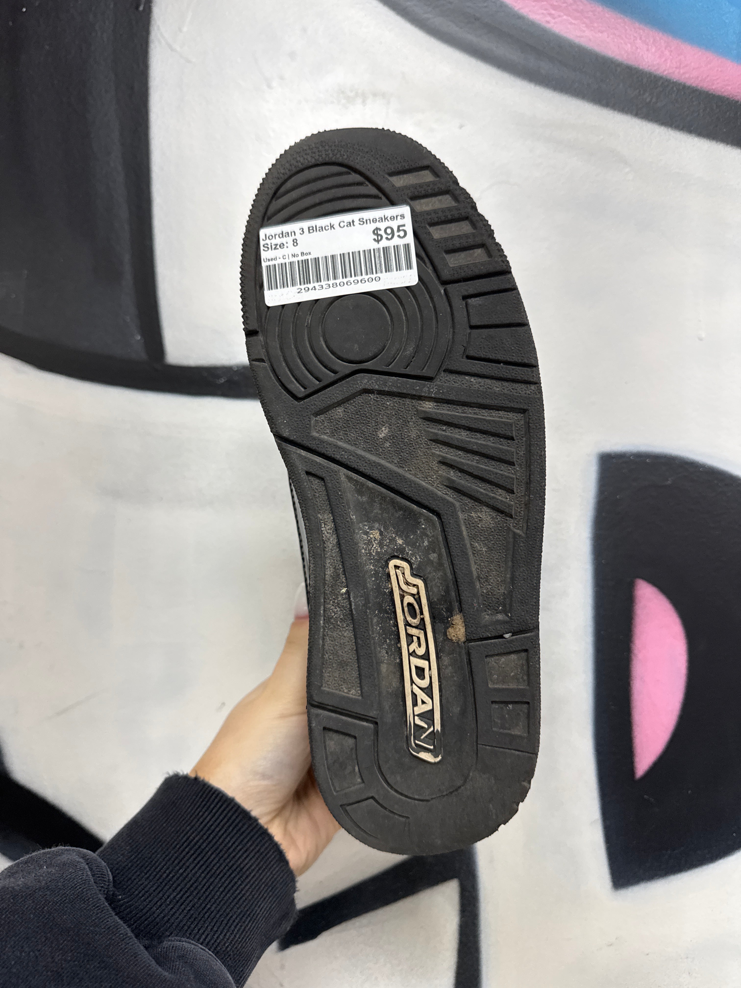 Jordan 3 Black Cat Sneakers