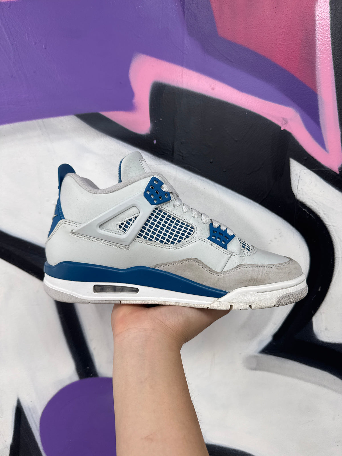 Jordan 4 Military Blue Sneakers