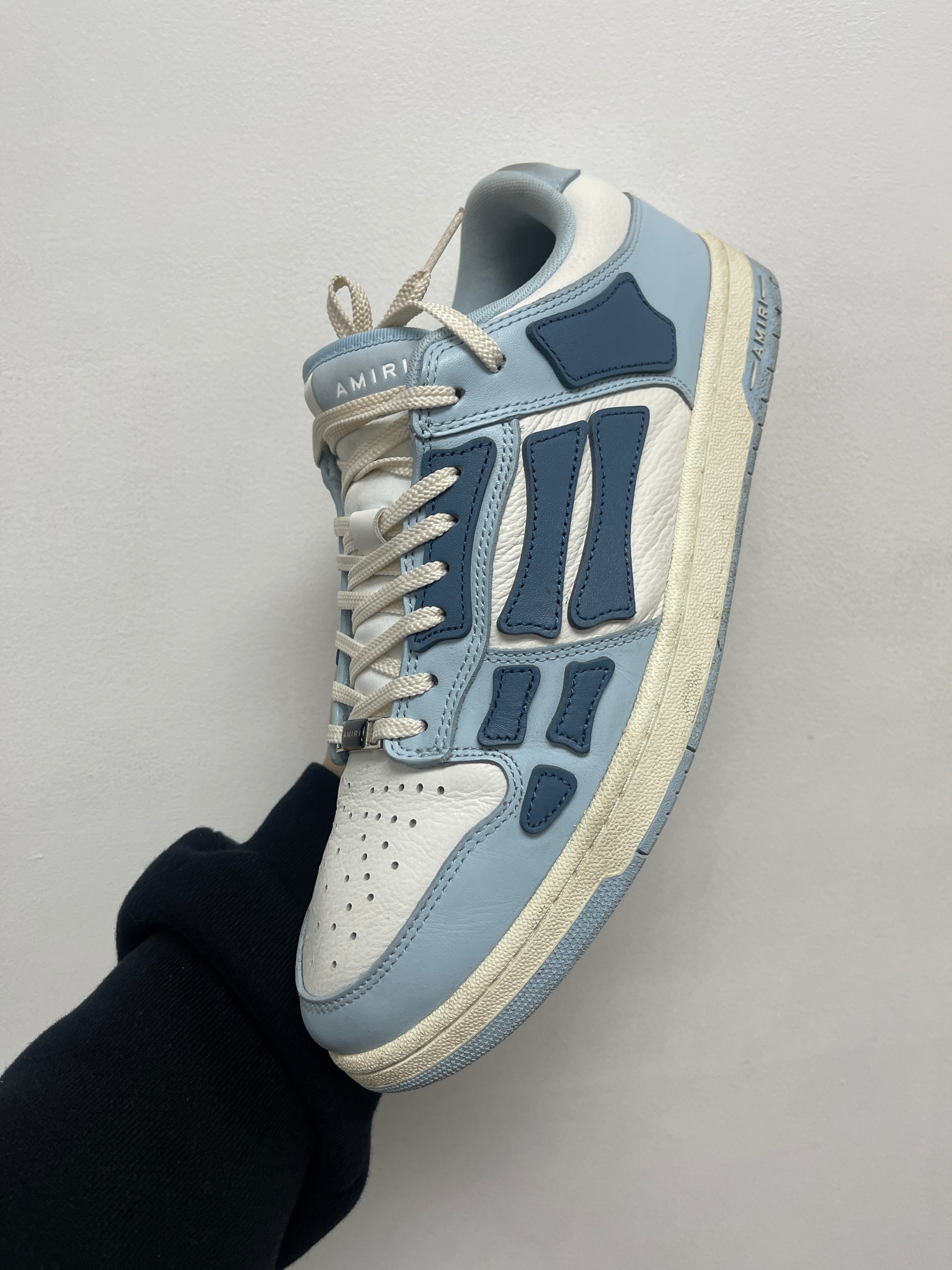 Amiri Baby Blue Skel-Top Low Sneakers