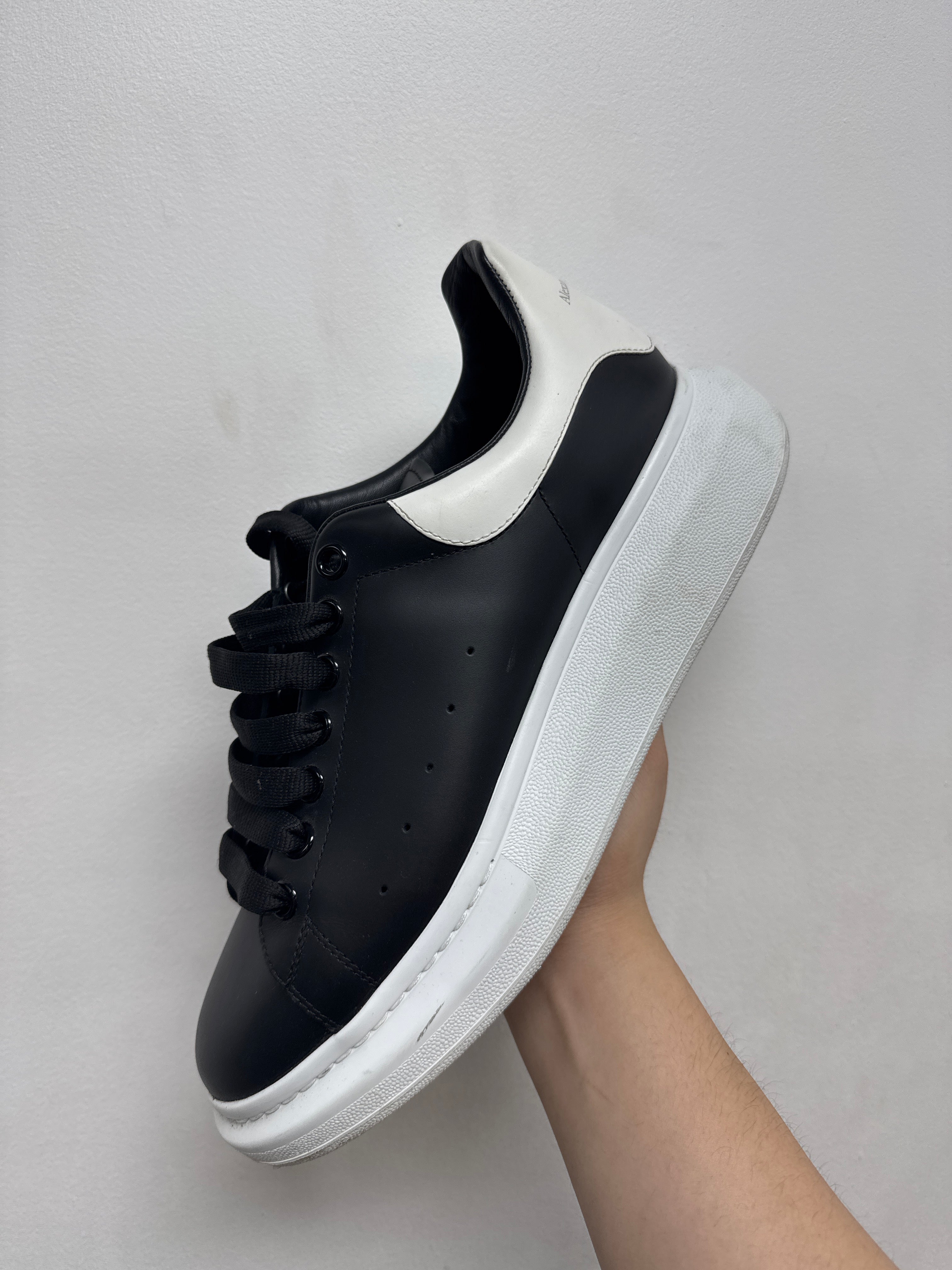 Alexander Mcqueen Black White Oversized Sneakers