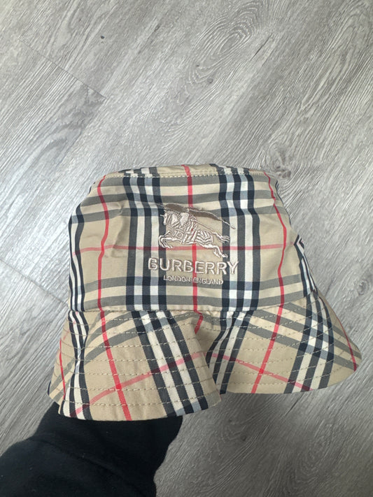Supreme Burberry Bucket Hat New With Tags