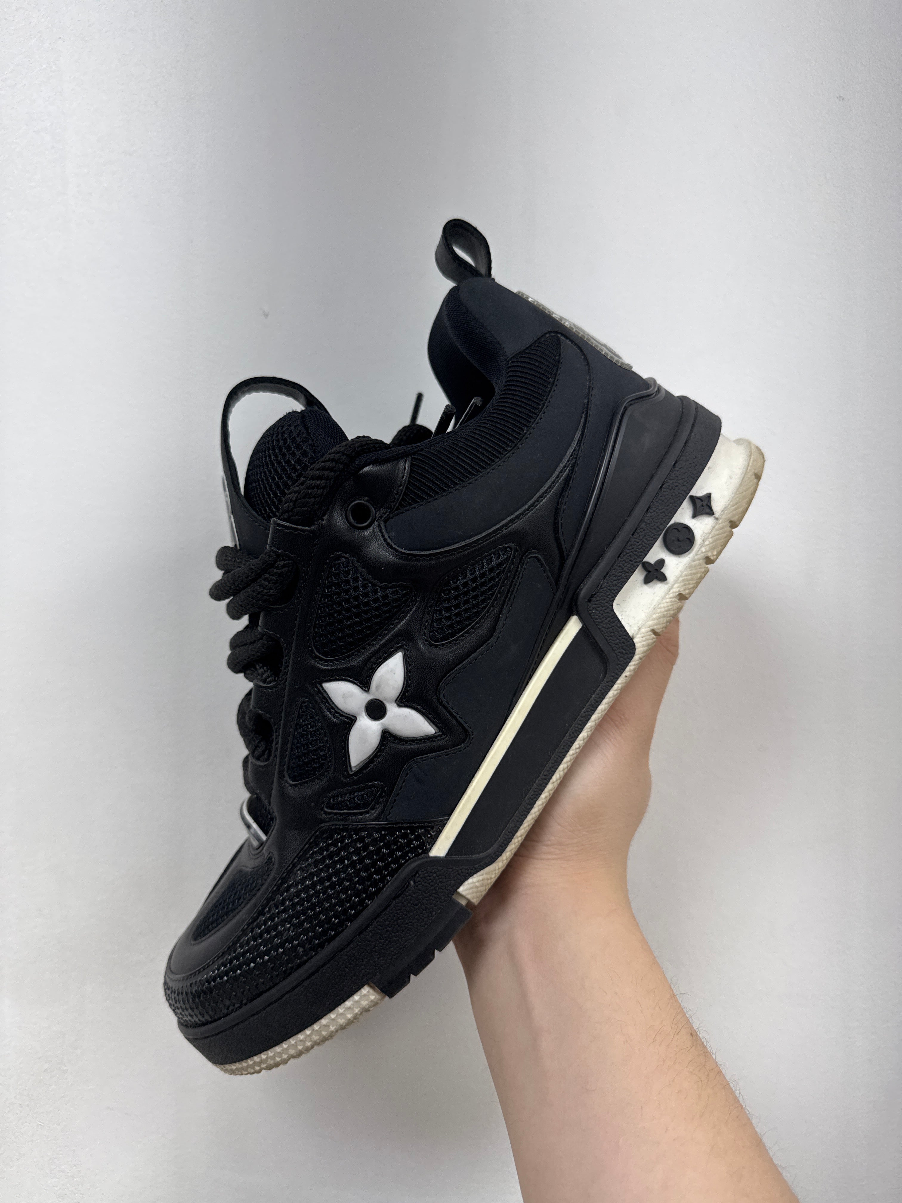 Louis Vuitton Black White Skate Sneakers