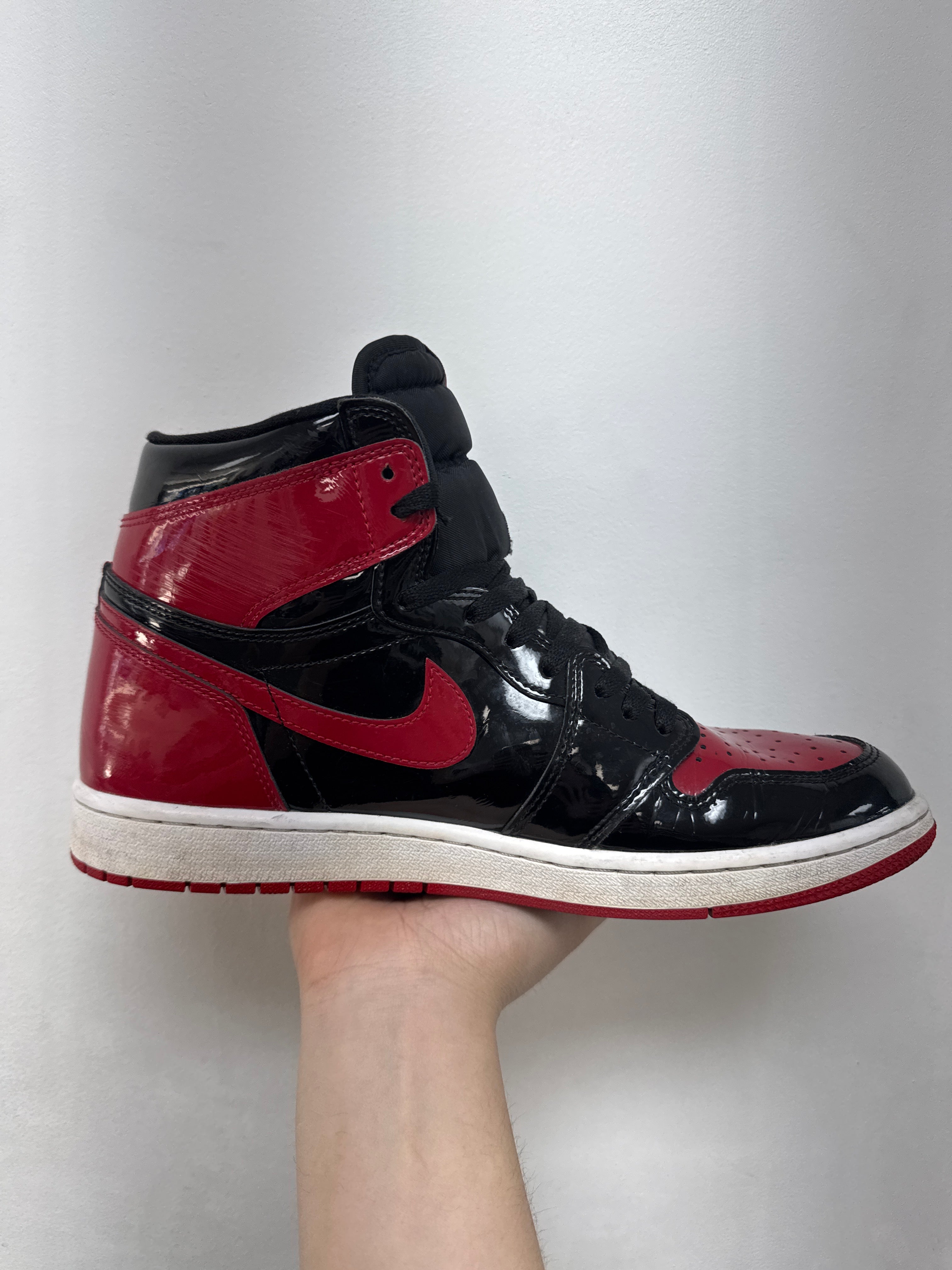 Jordan 1 Patent Bred Sneakers