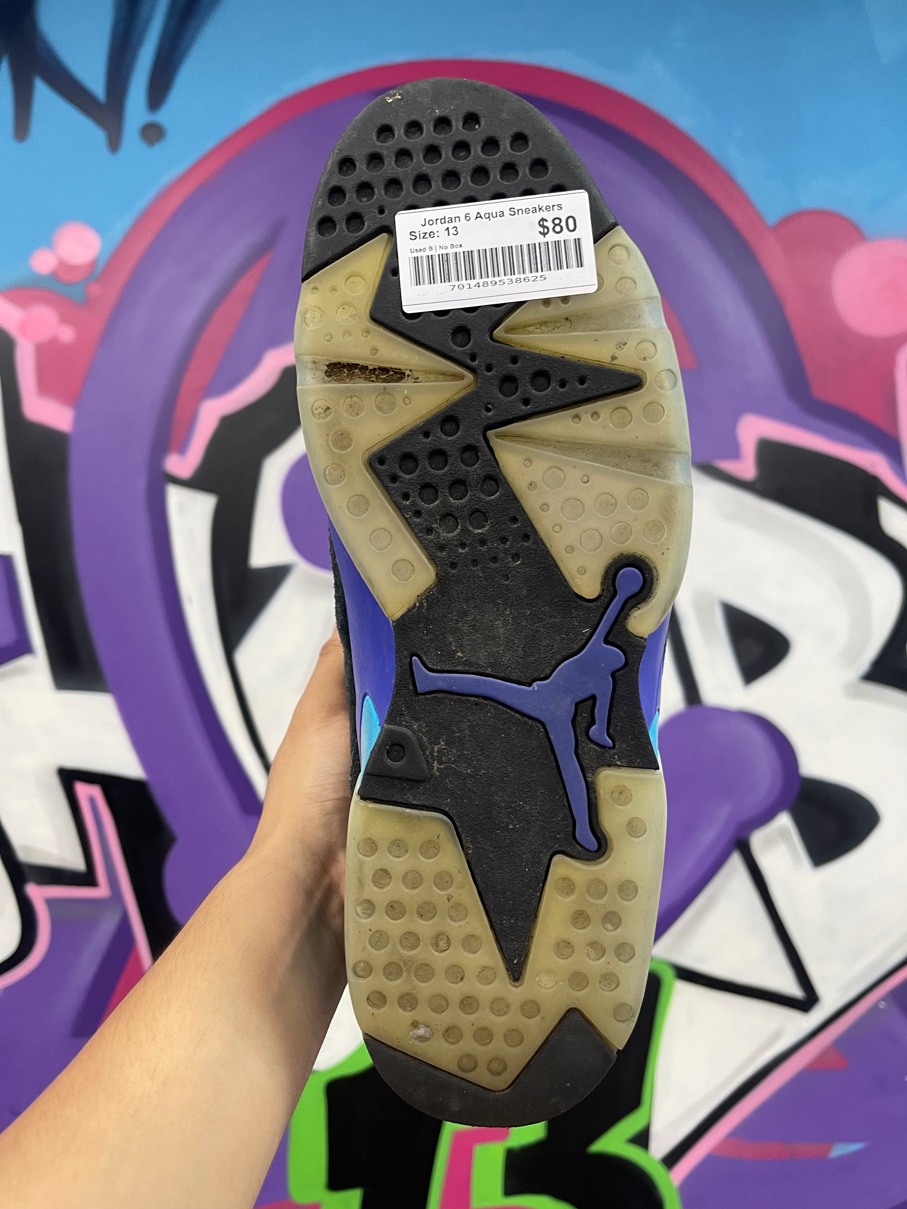 Jordan 6 Aqua Sneakers