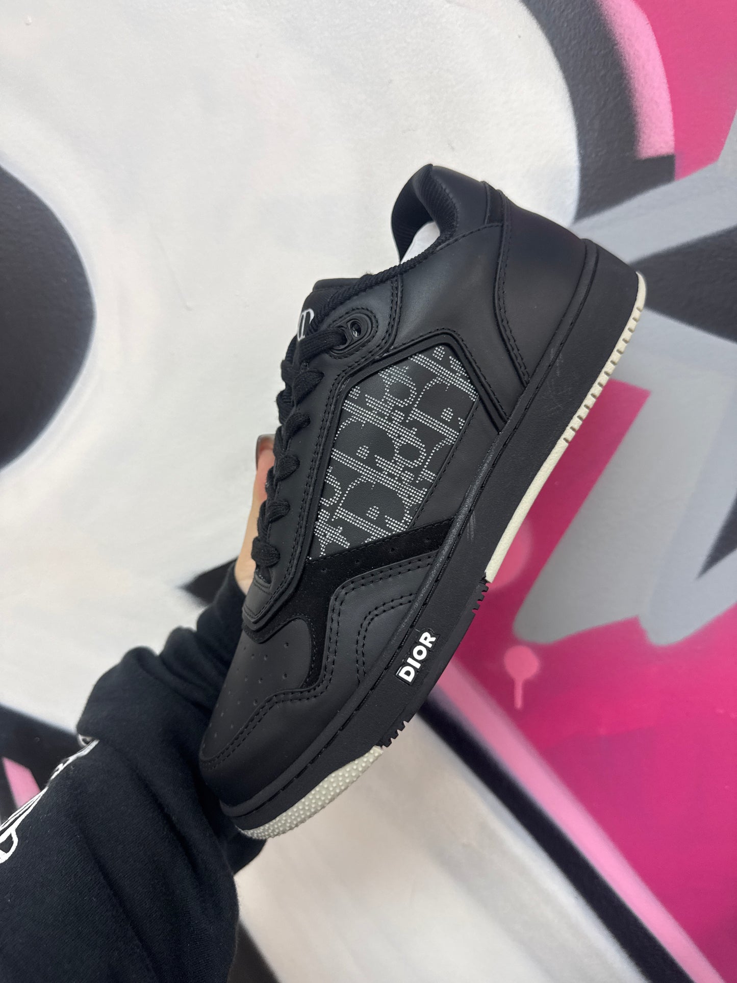 Dior B27 Black Monogram Sneakers