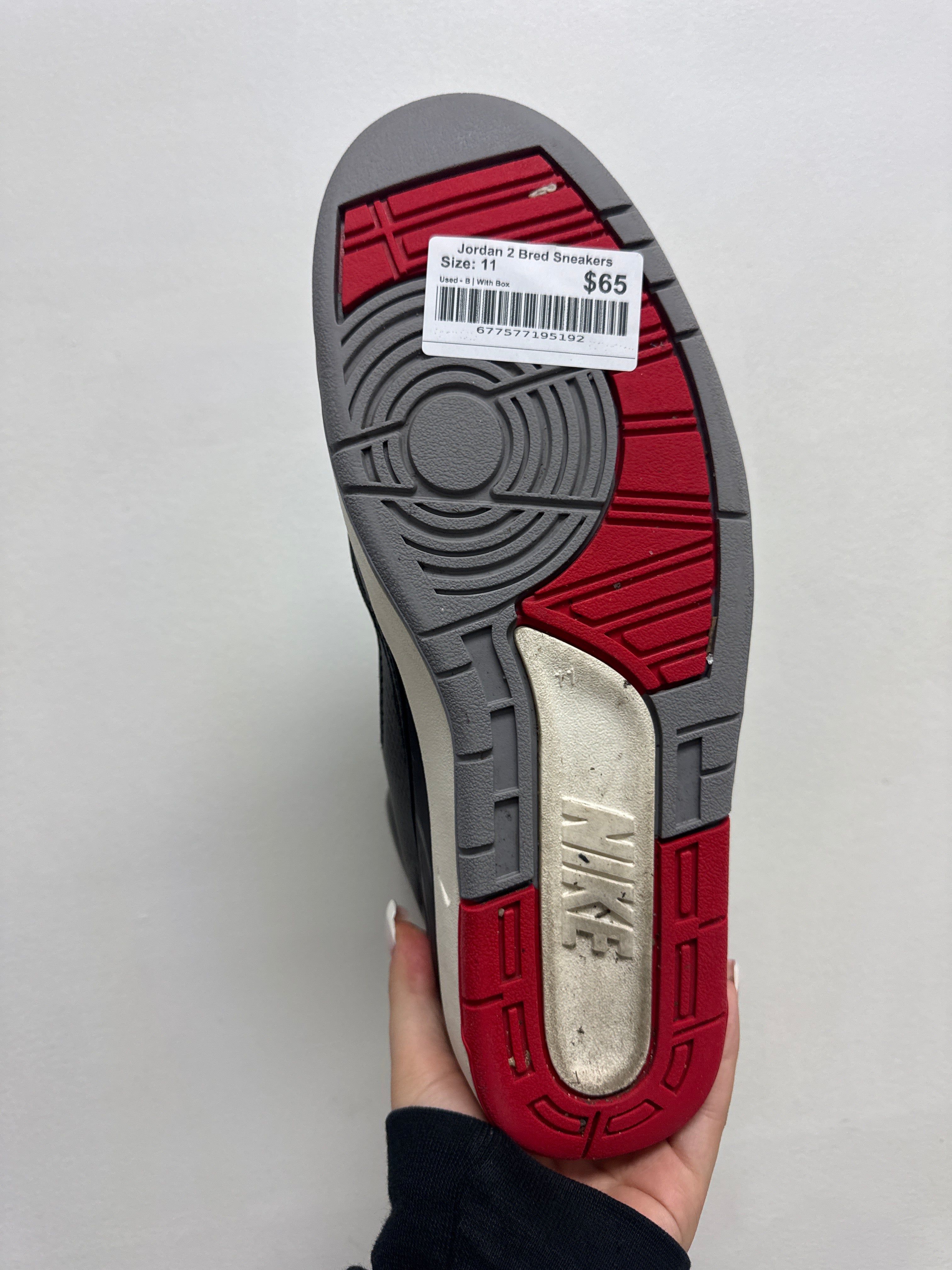 Jordan 2 Bred Sneakers