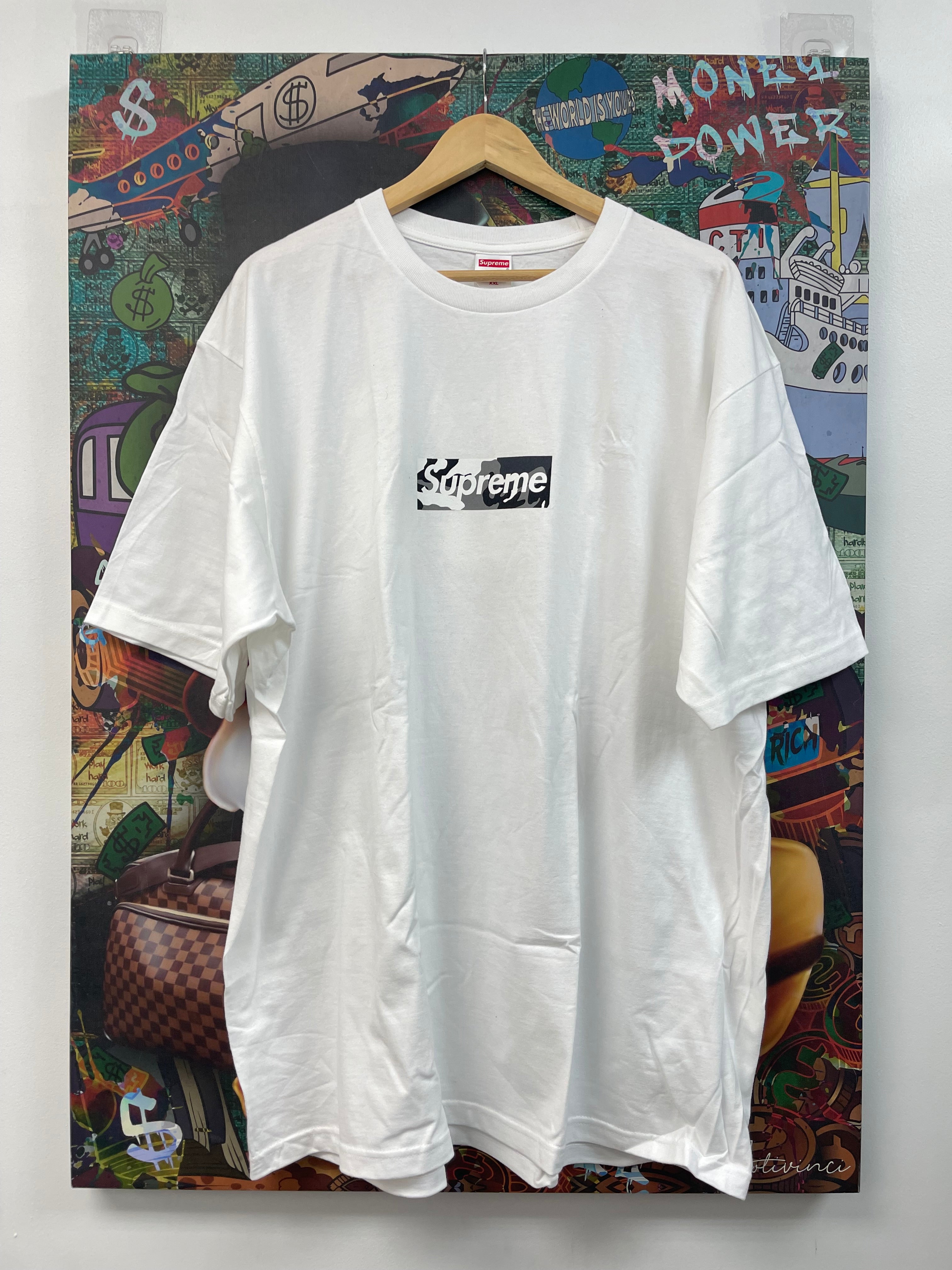 Supreme Miami Exclusive Bogo Tee White Camo New XXL In Plastic