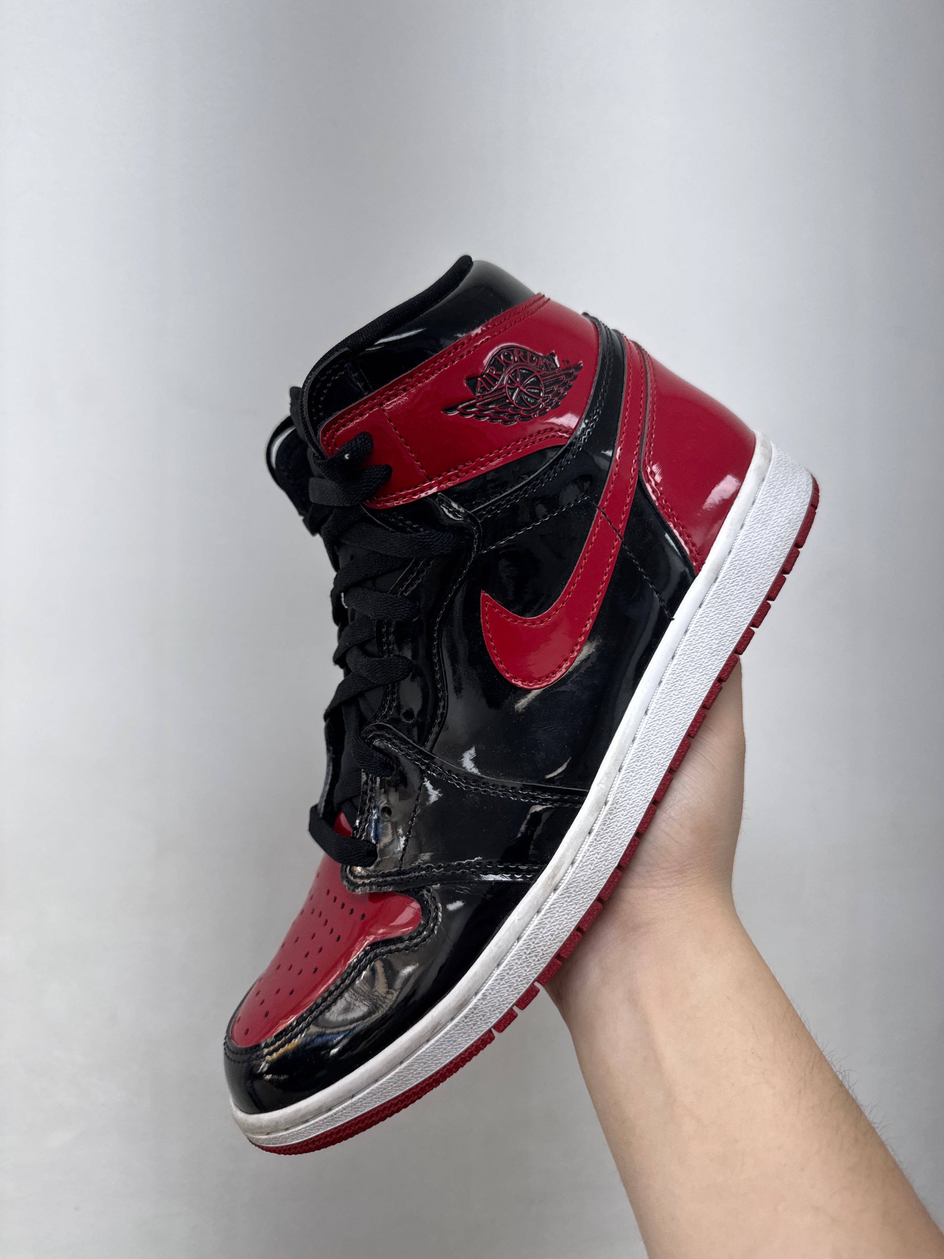 Jordan 1 Patent Bred Sneakers