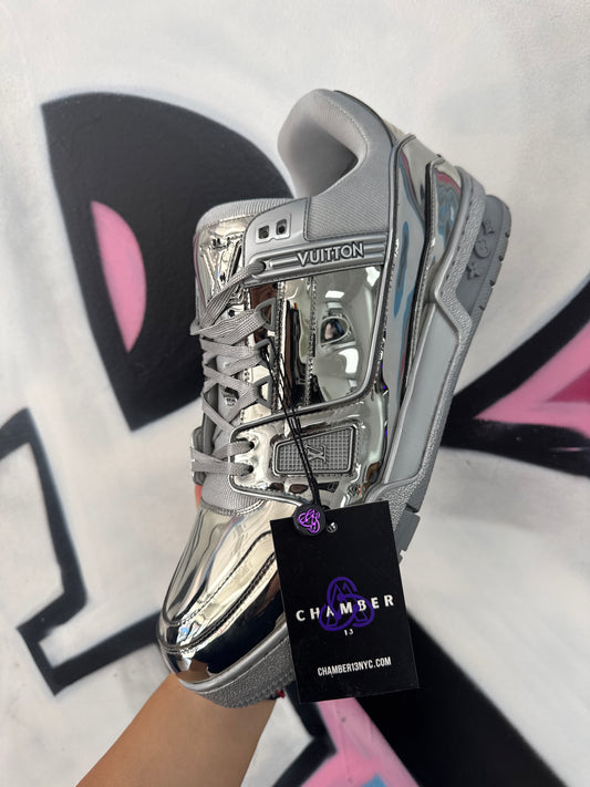 LV Trainer Silver (No Insole) (9.5LV) Lightly Worn No Box