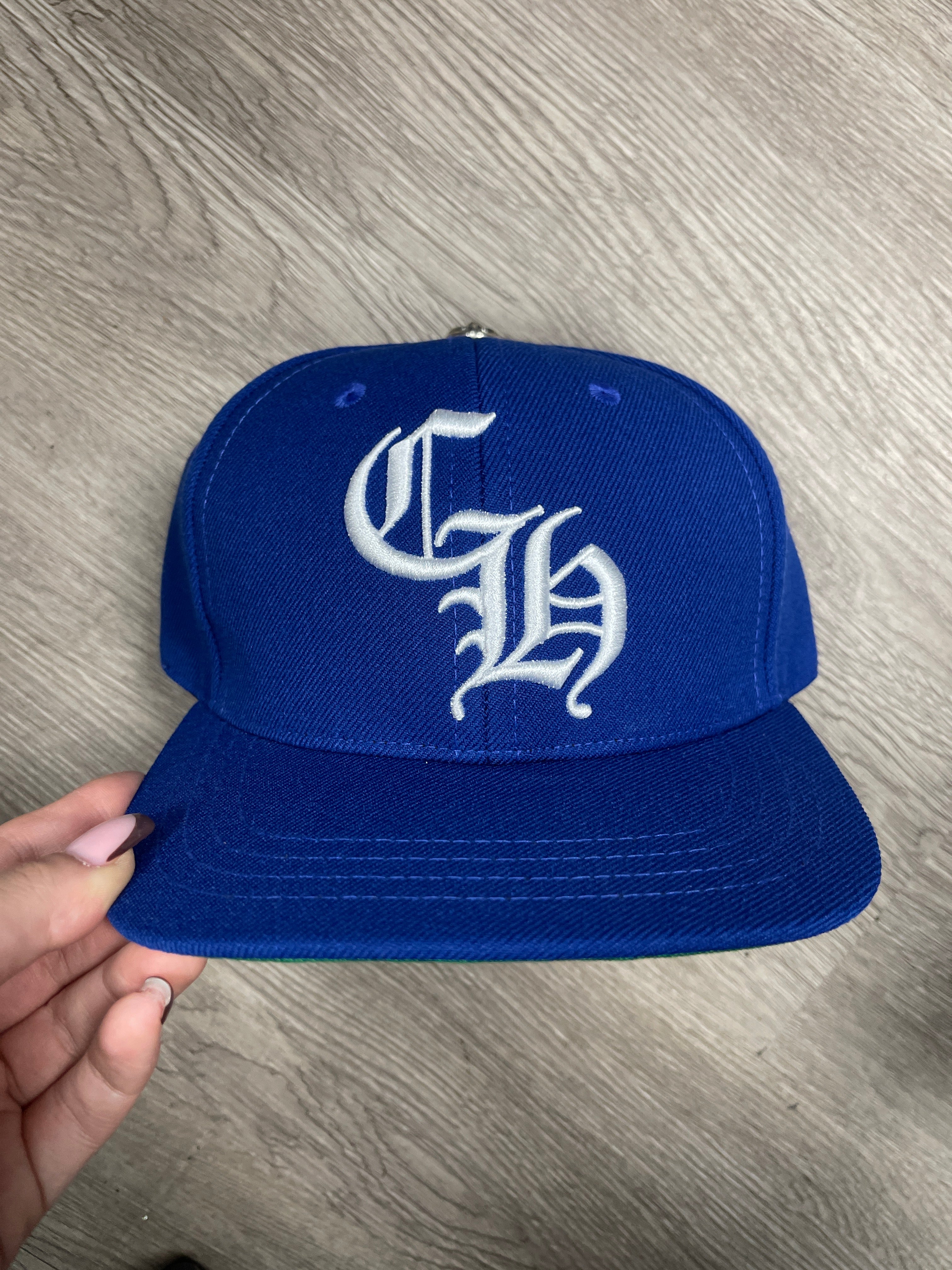 Chrome Hearts Blue White Baseball Trucker Cap