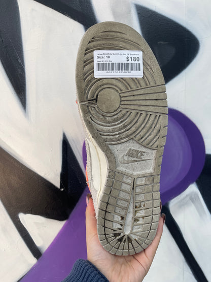 Nike Off-White Dunk Low Lot 19 Sneakers