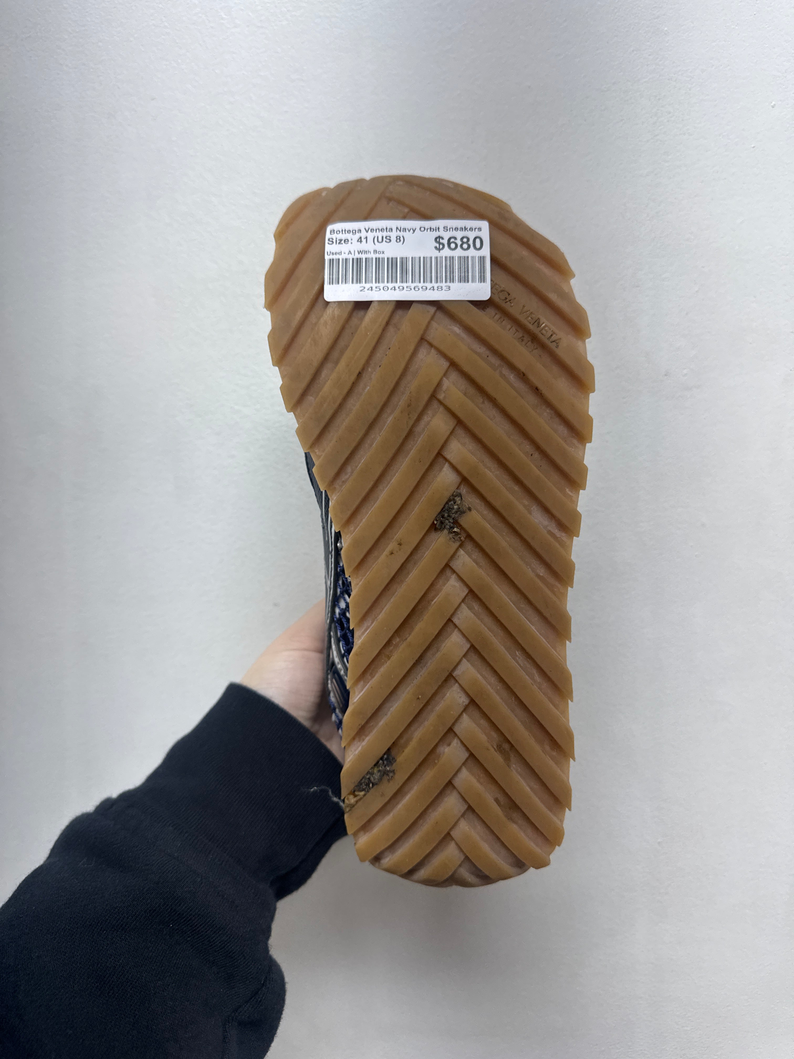 Bottega Veneta Navy Orbit Sneakers
