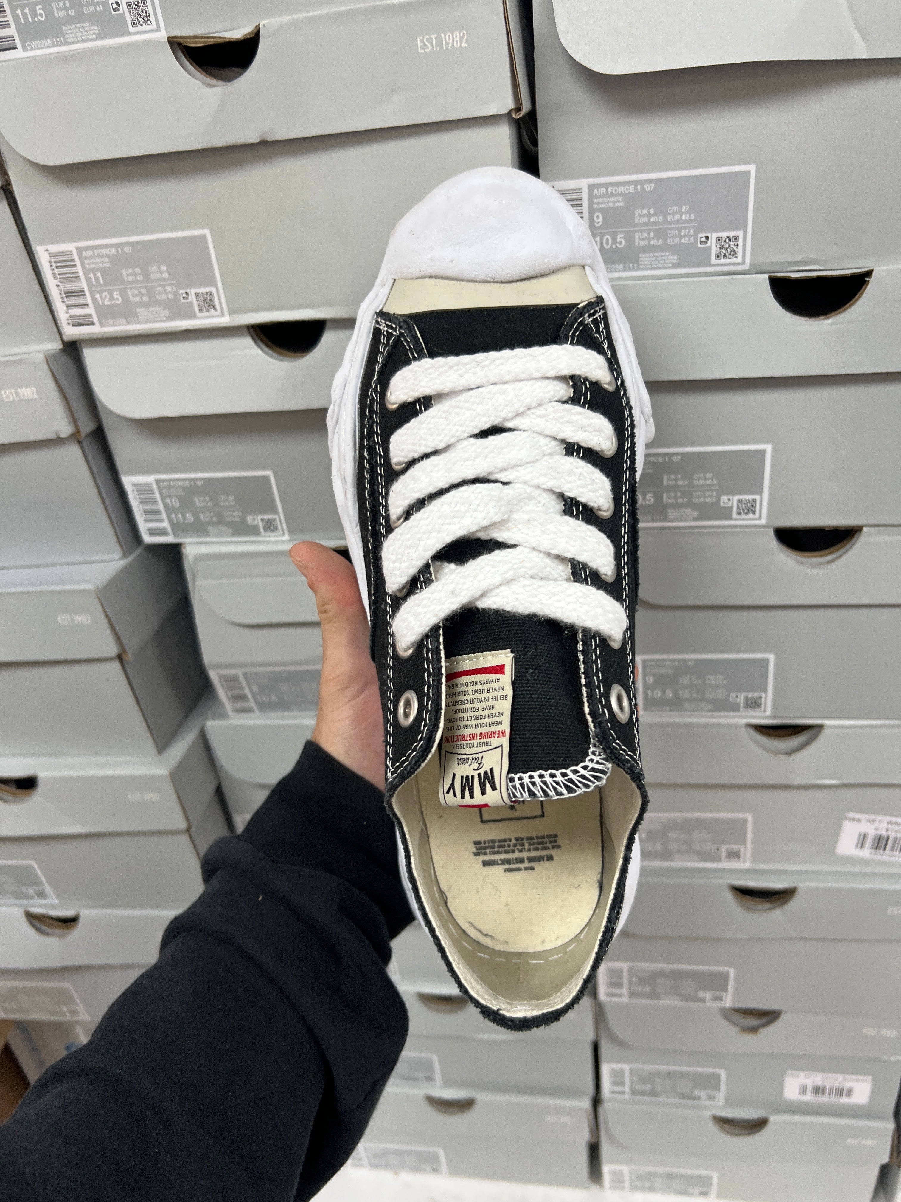 MMY Black White OG Hank Sole Sneakers