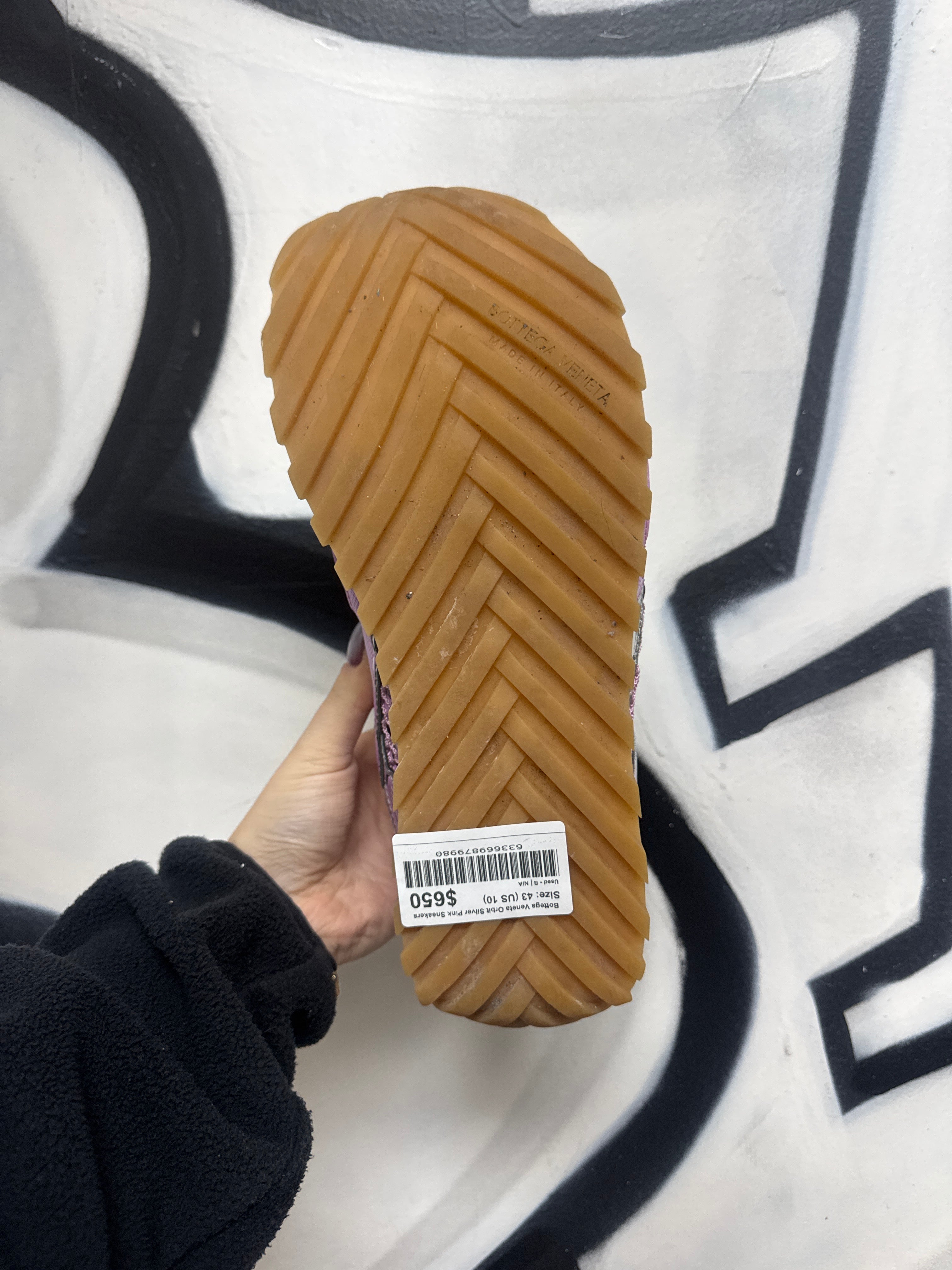 Bottega Veneta Orbit Silver Pink Sneakers