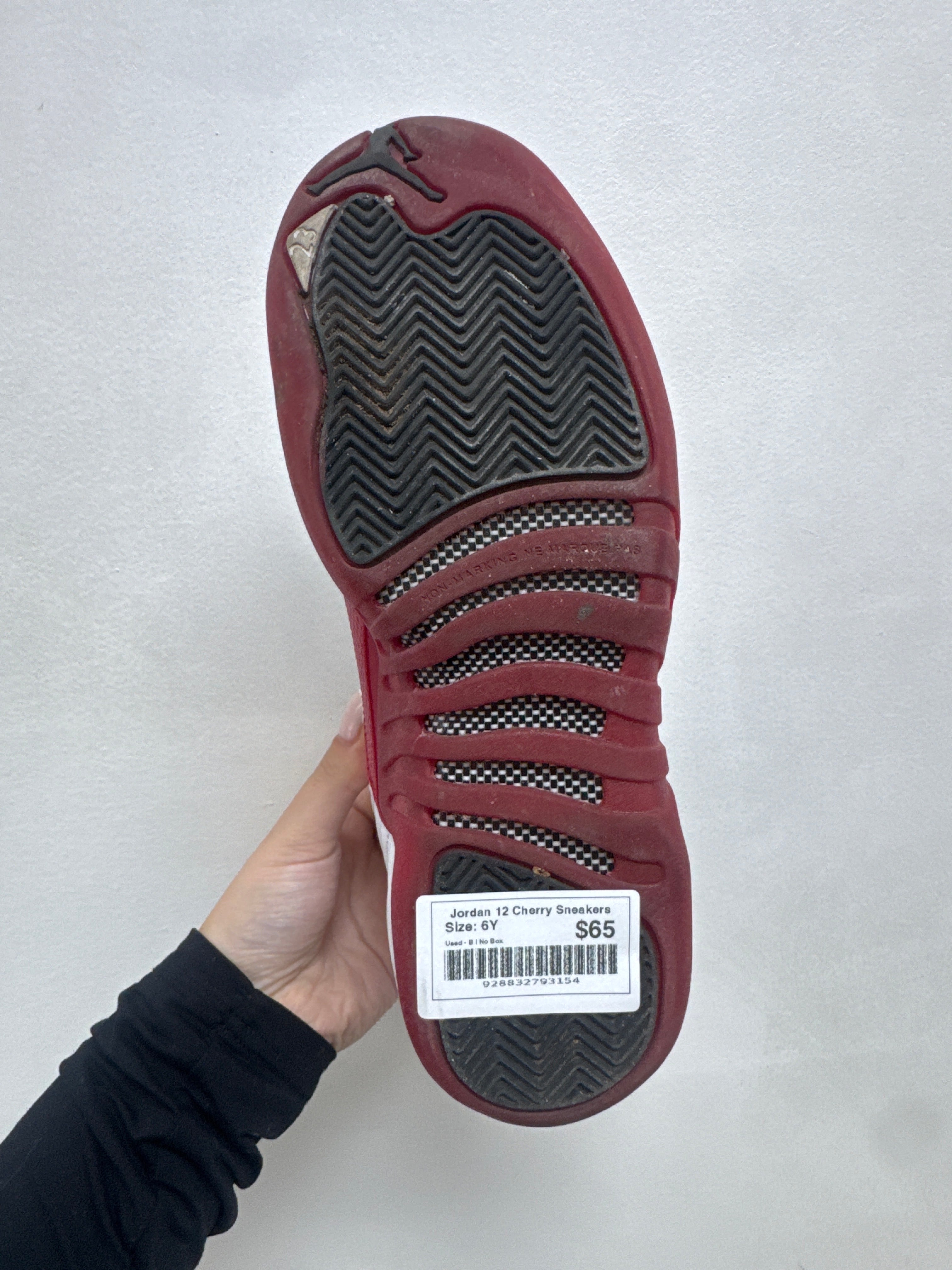 Jordan 12 Cherry Sneakers