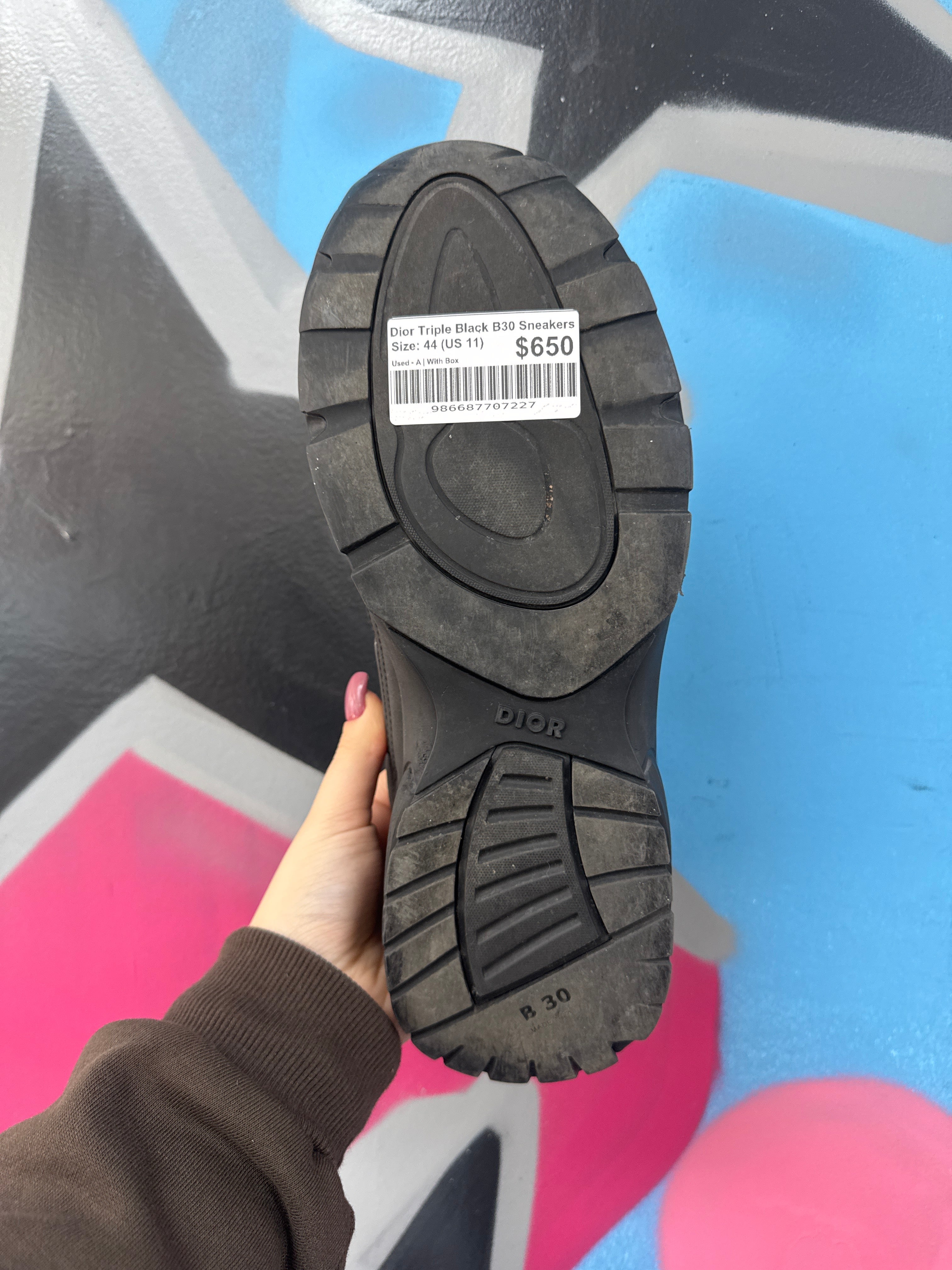 Dior Triple Black B30 Sneakers