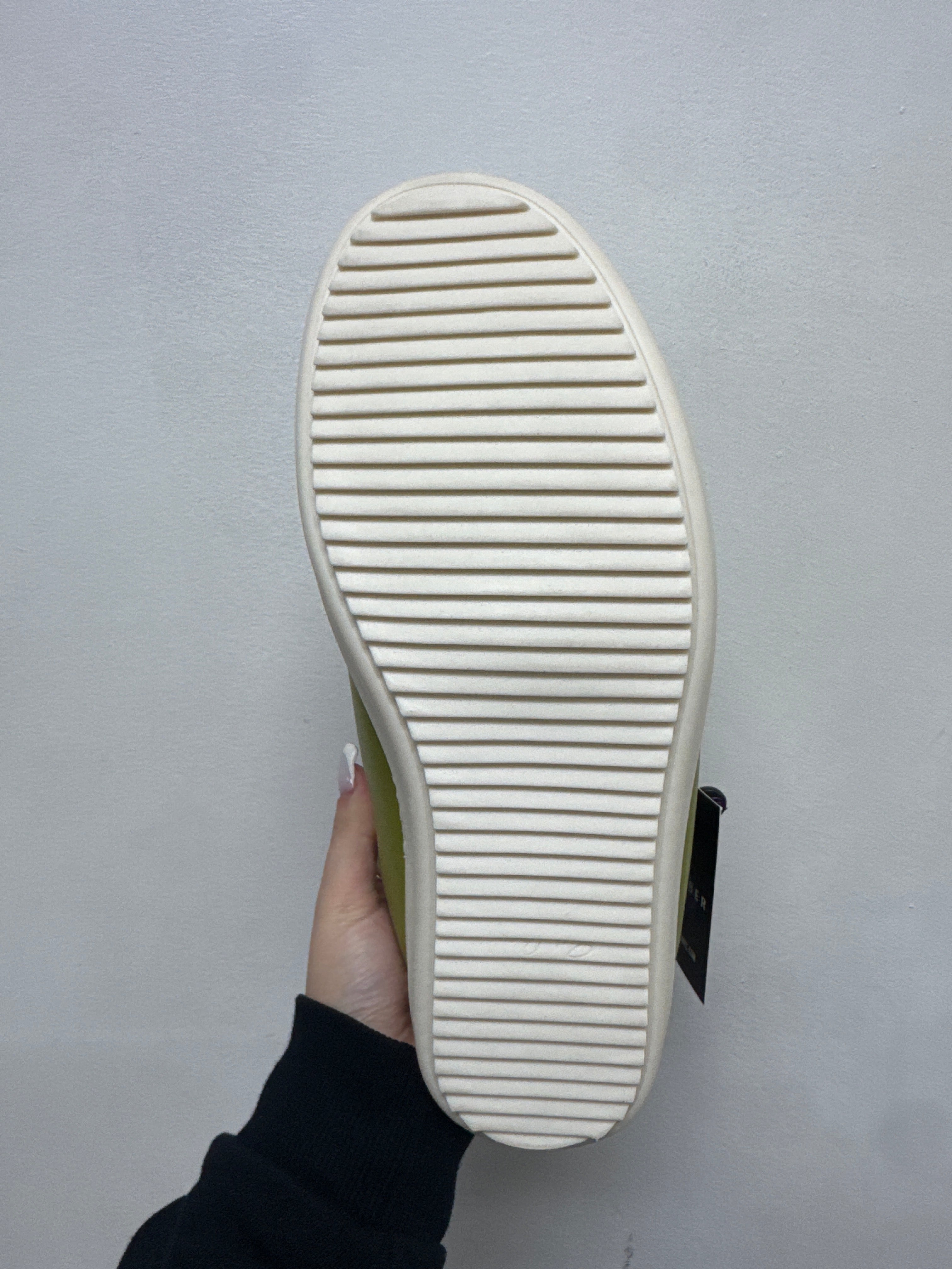 Rick Owens Acid Green Jumbo Lace Low Sneakers