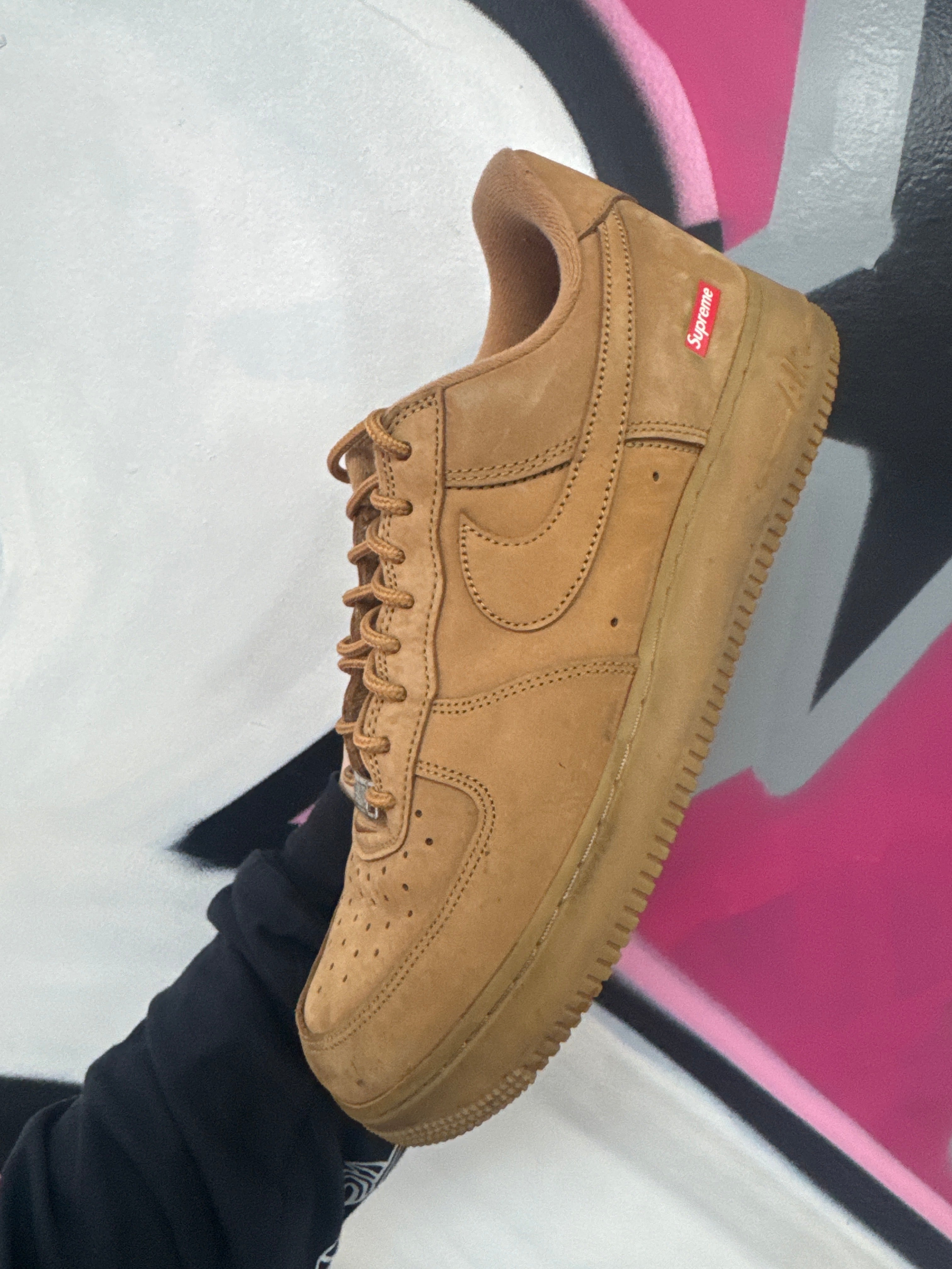Supreme Nike AF1 Wheat Sneakers