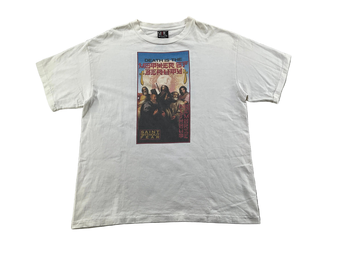 Saint Michael Death Is The Wihout Fear White Tee