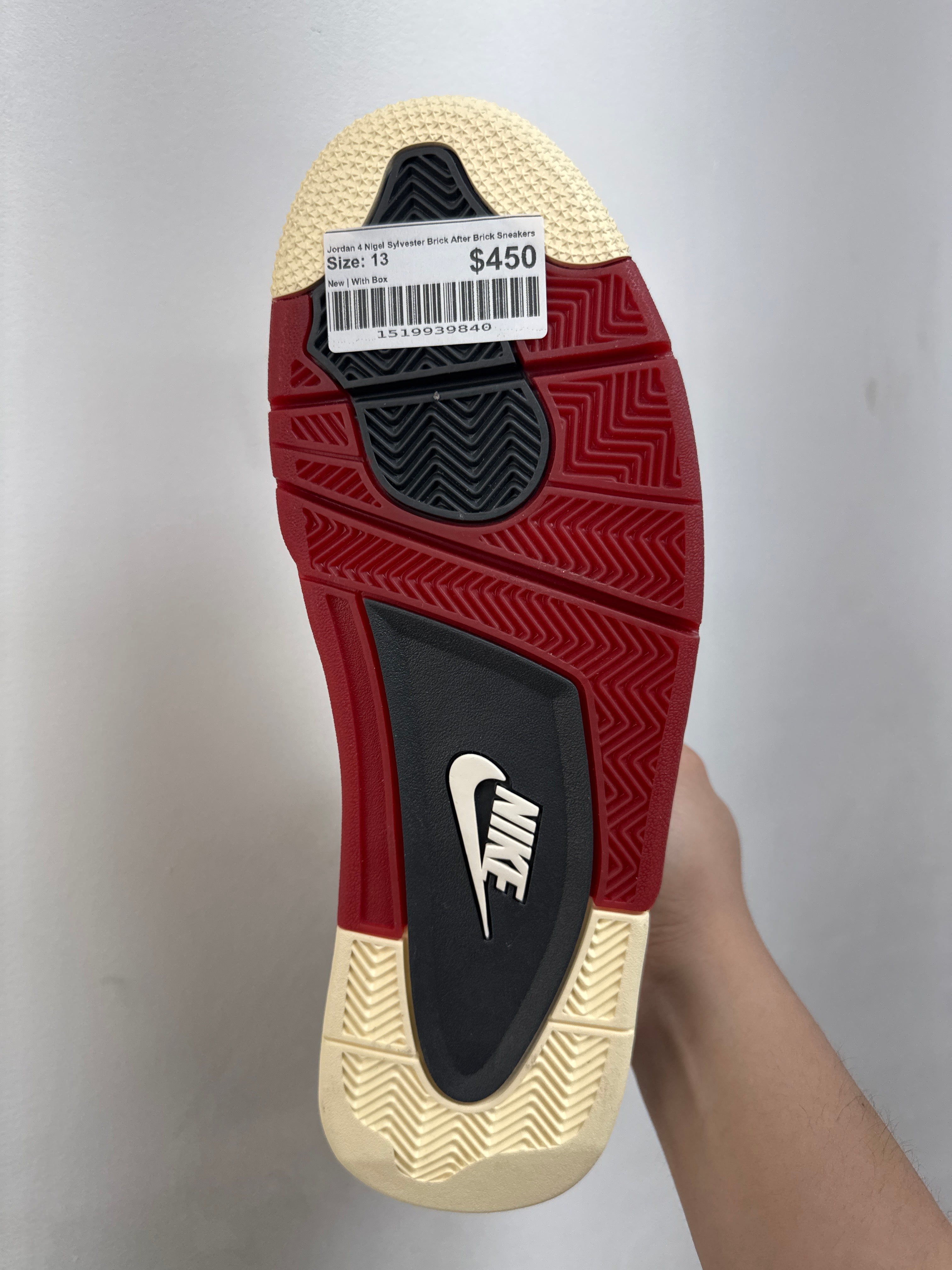 Jordan 4 Nigel Sylvester Brick After Brick Sneakers
