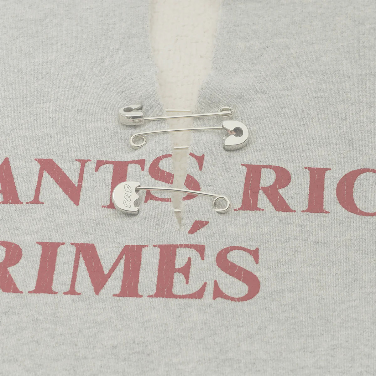Enfants Riches Déprimés 'Classic Logo' Grey & Red Hoodie