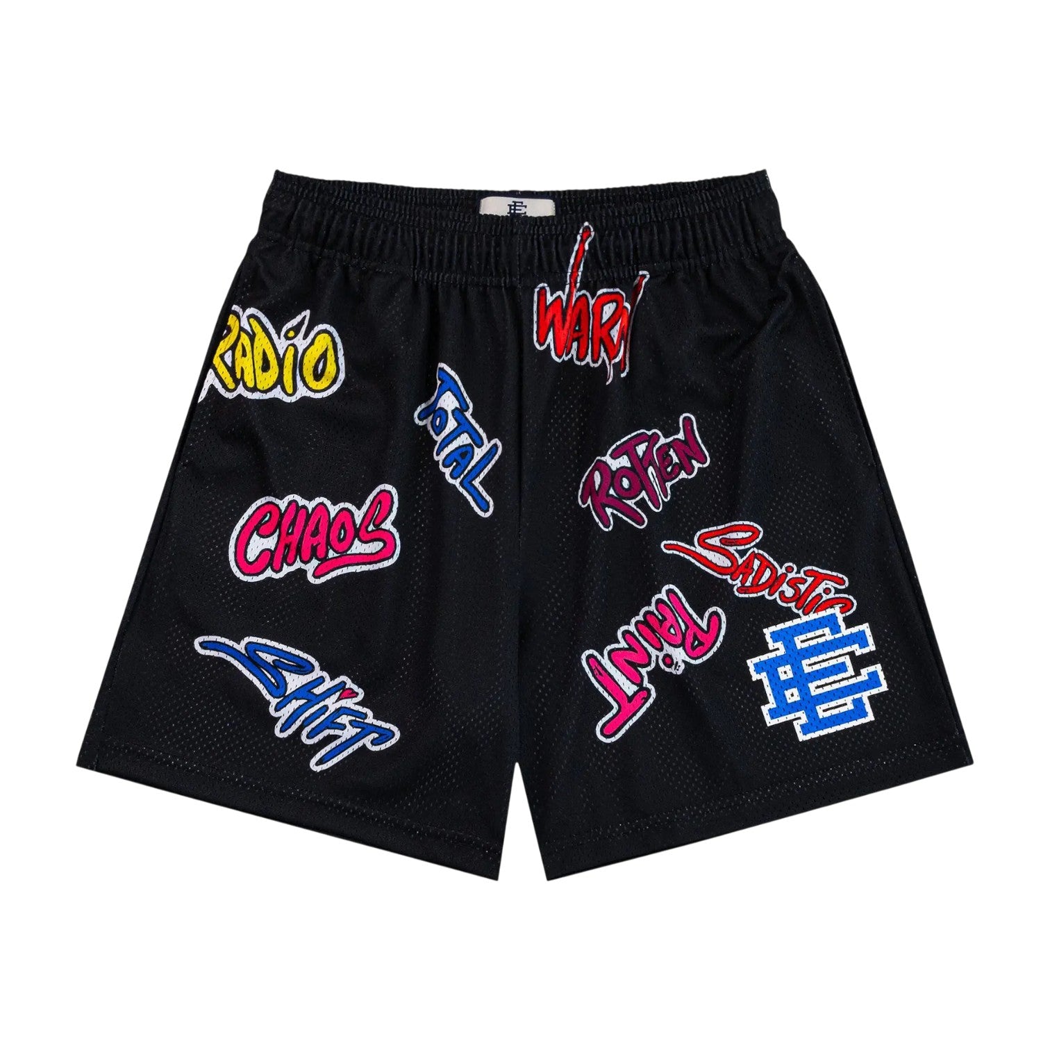 Eric Emanuel x Matty Boy 'Multi Logo' Black Shorts