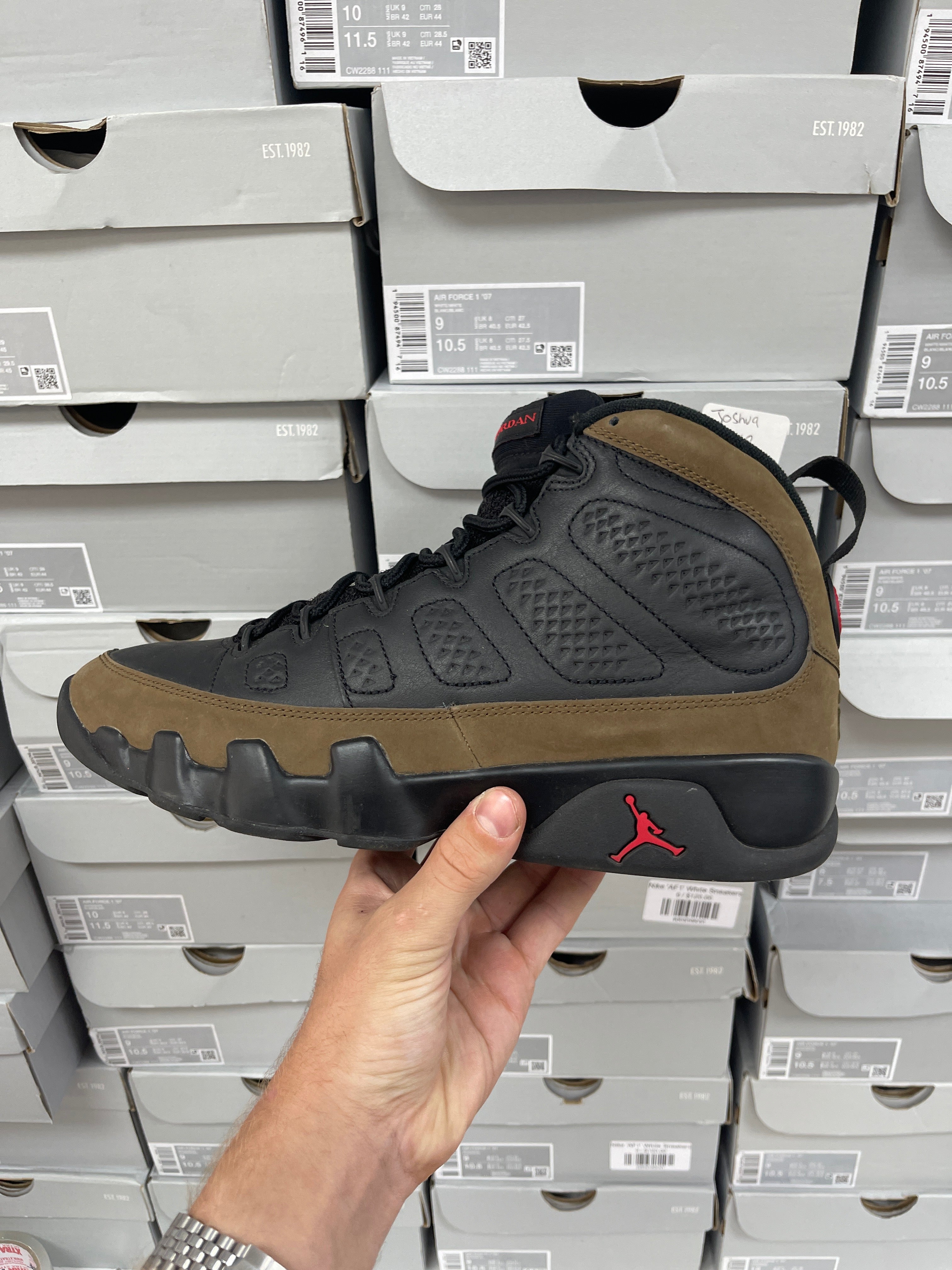 Jordan 9 Olive Sneakers