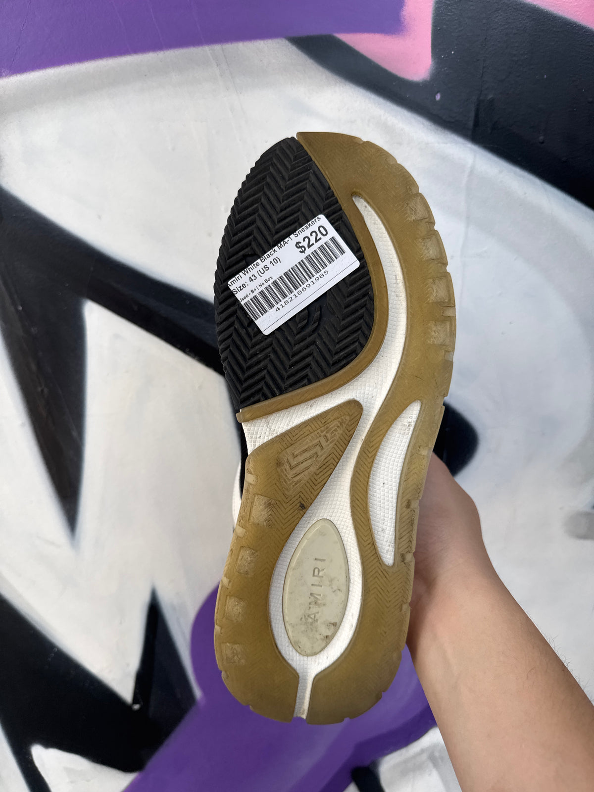 Amiri White Black MA-1 Sneakers
