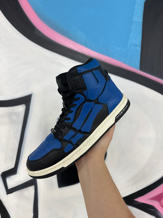 Amiri Skel High Black Blue  Used With Box