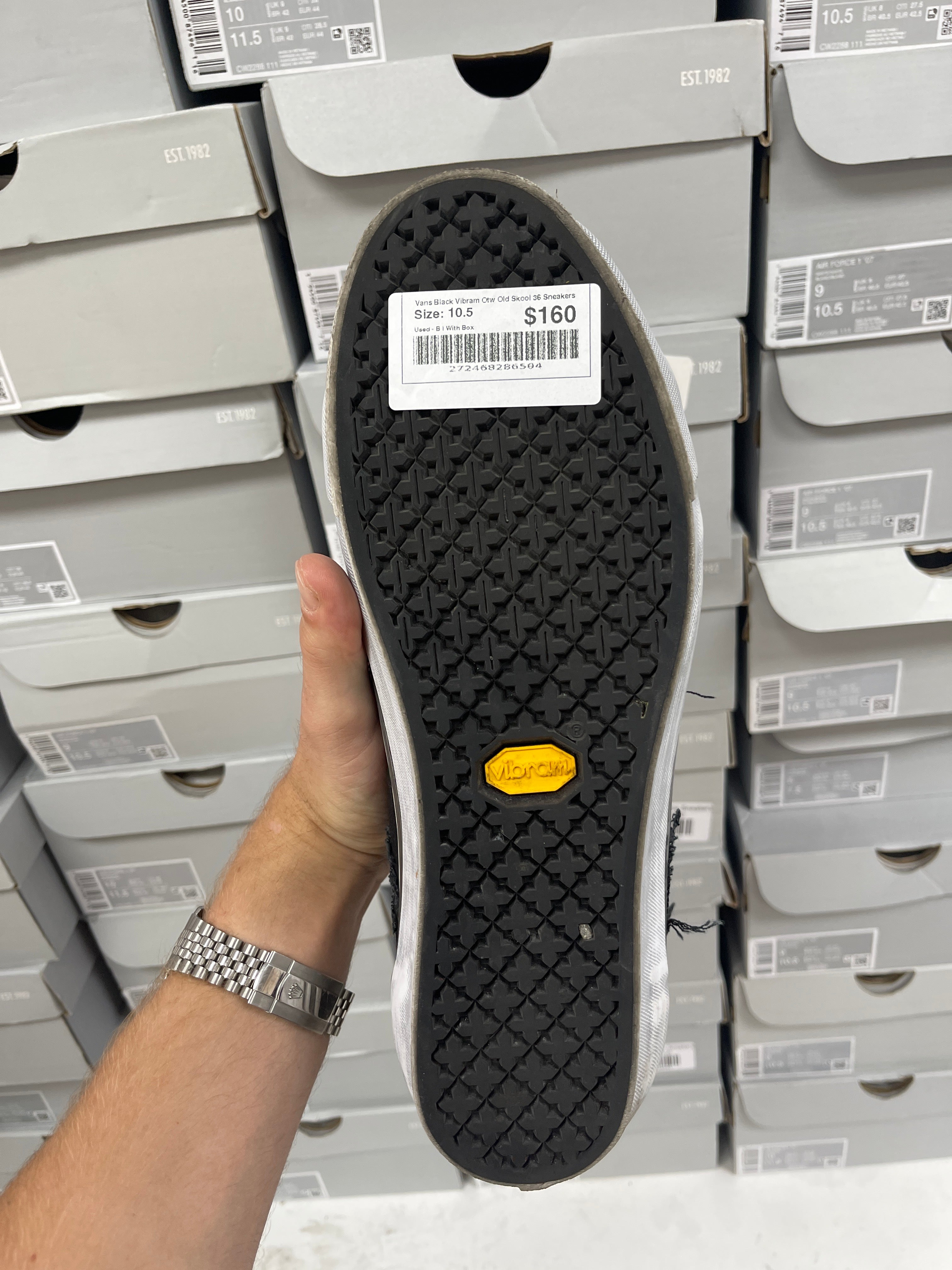 Vans Black Vibram Otw Old Skool 36 Sneakers