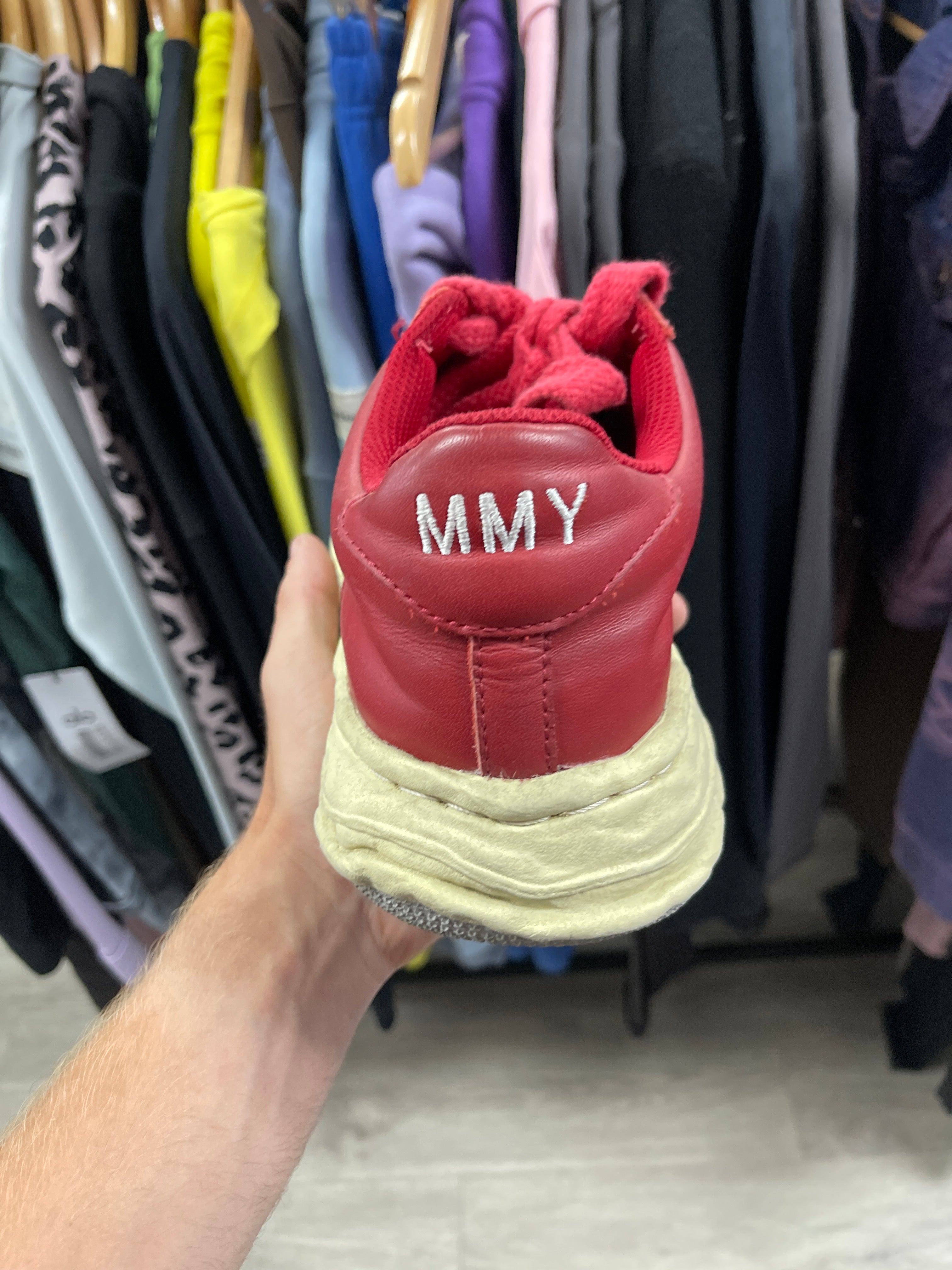 MMY Red White Cream Wayne Sneakers