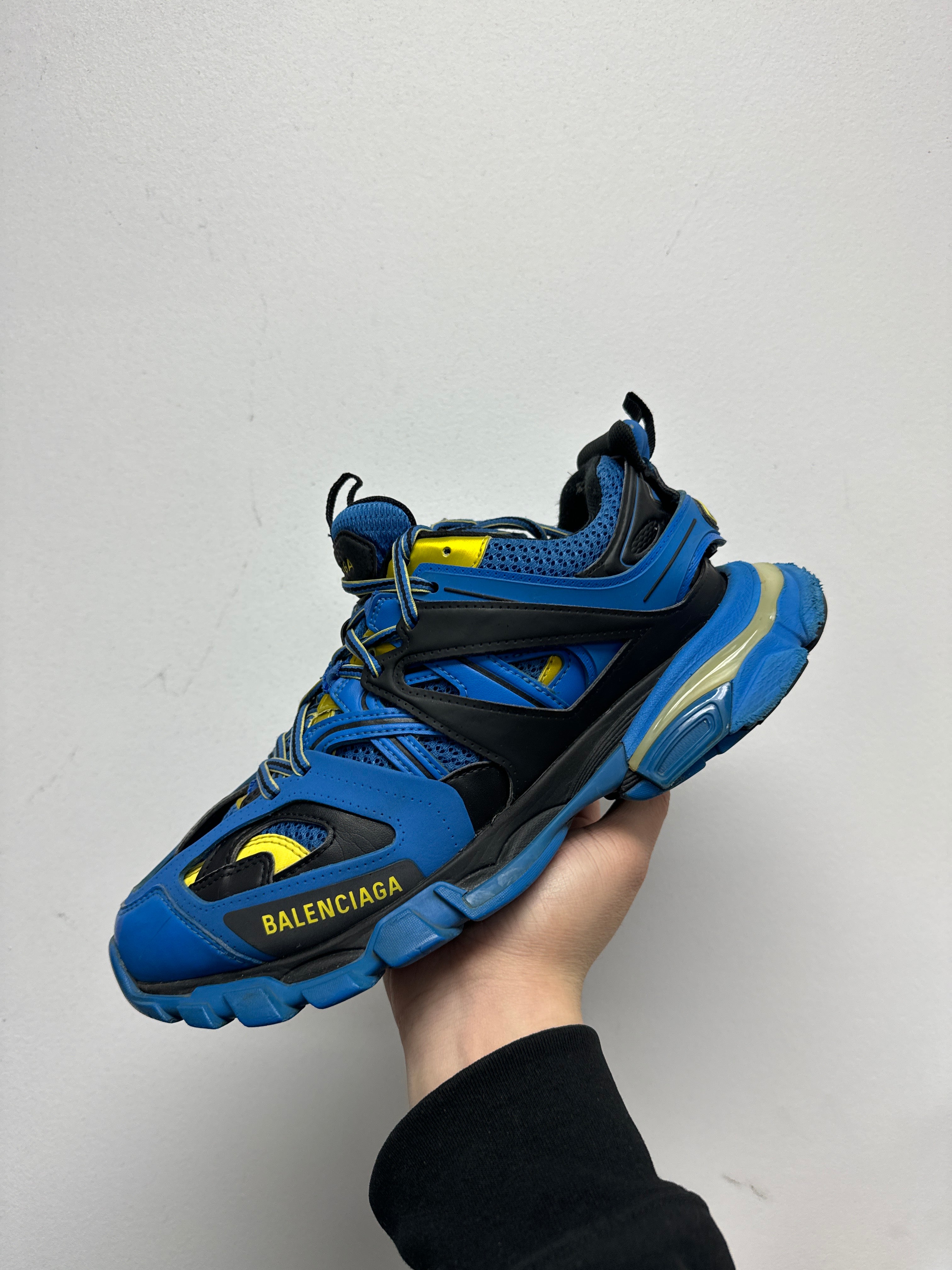 Balenciaga Blue Yellow Black LED Sneakers