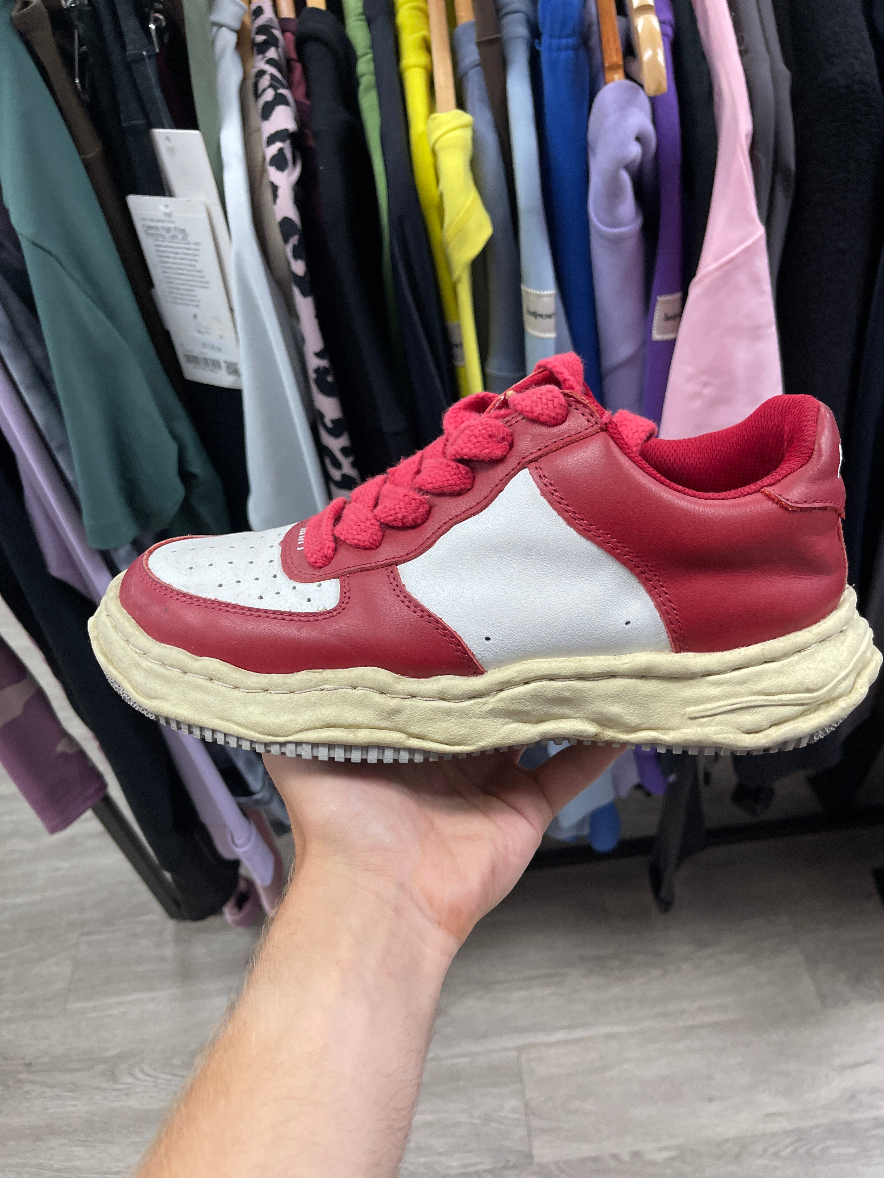 MMY Red White Cream Wayne Sneakers