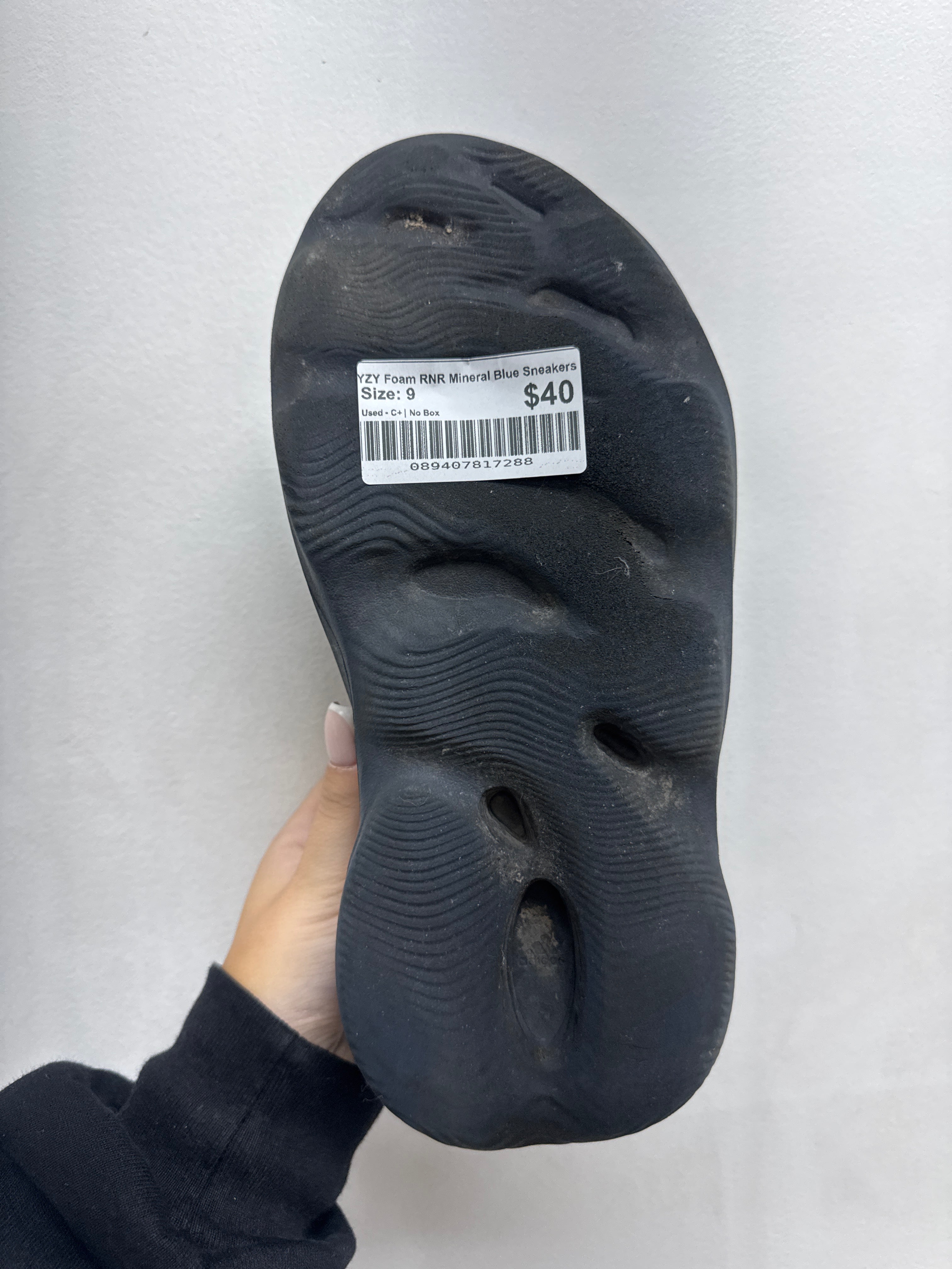 YZY Foam RNR Mineral Blue Sneakers