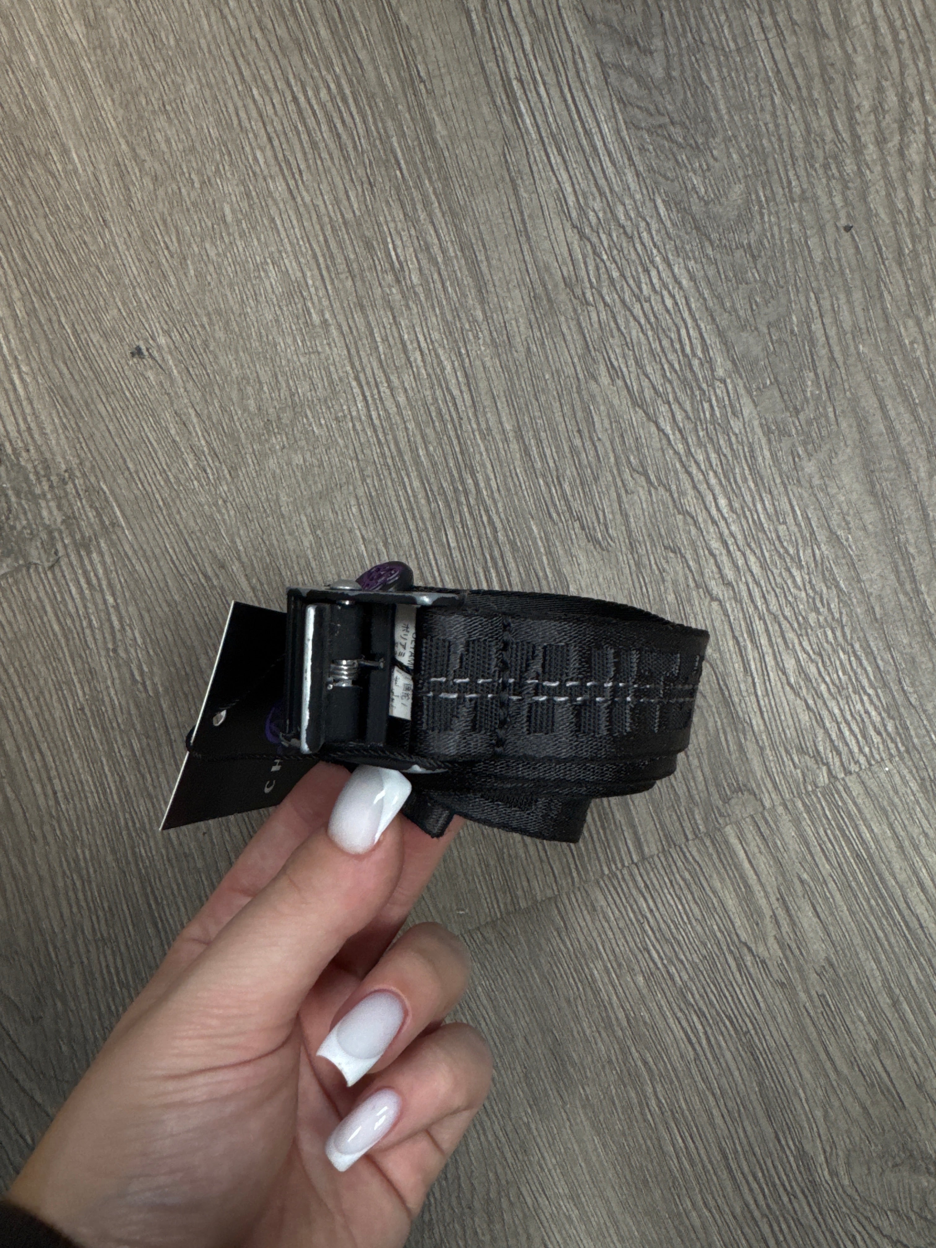 Off White Black Tonal 1 Inch Belt